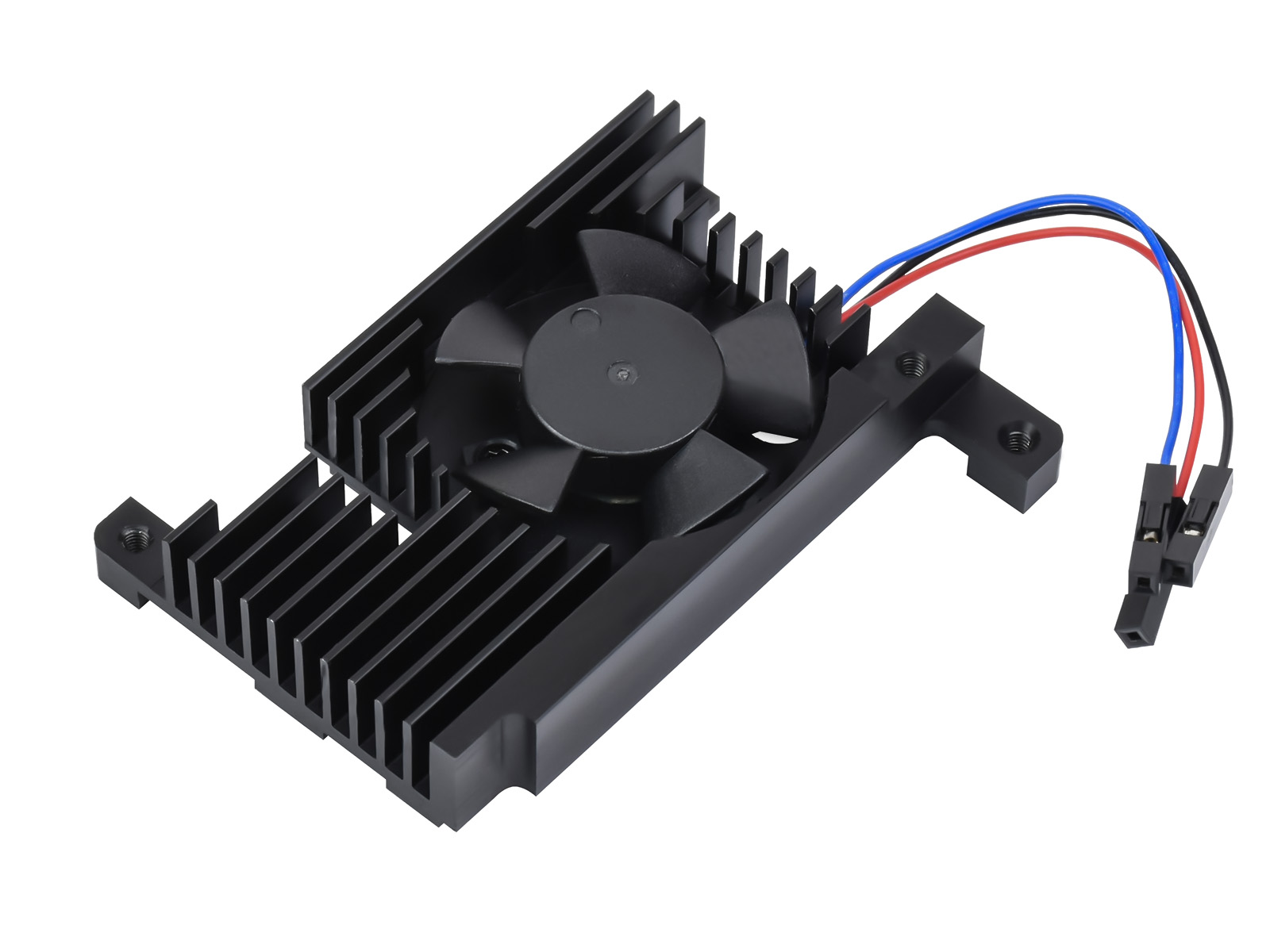 Dedizierter All-in-One-Aluminiumlegierung-Kühlventilator für Raspberry Pi 4B, PWM-Geschwindigkeitsregelung, bessere Kühlung
