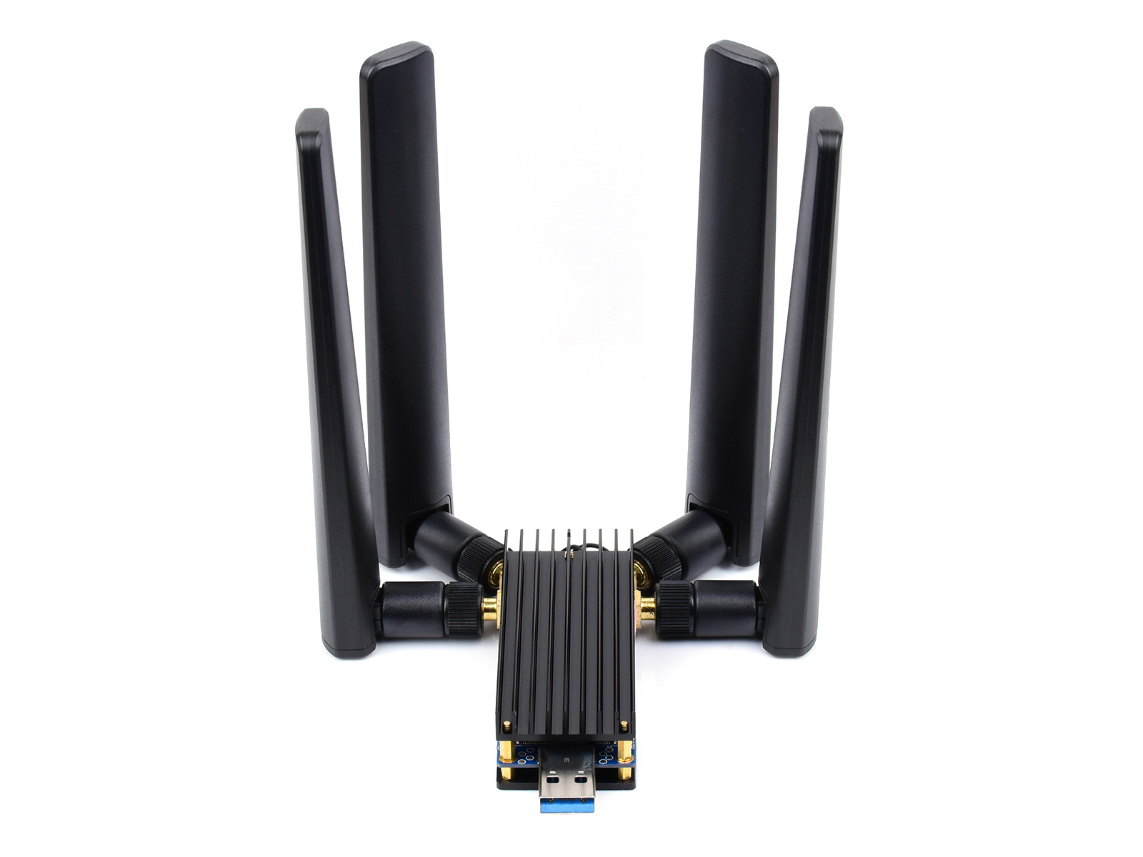 5G-Dongle-Modul, vier Antennen, USB3.1-Anschluss, Aluminiumlegierung-Kühlkörper, M.2 Key B Schnittstelle, Optionen für 5G-Modul
