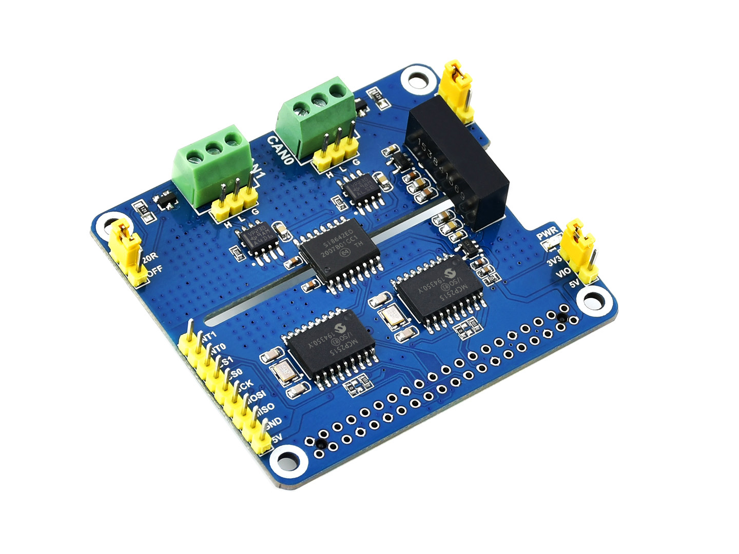 2-Kanal isoliertes CAN-Erweiterungs-HAT für Raspberry Pi, Dual-Chip-Lösung