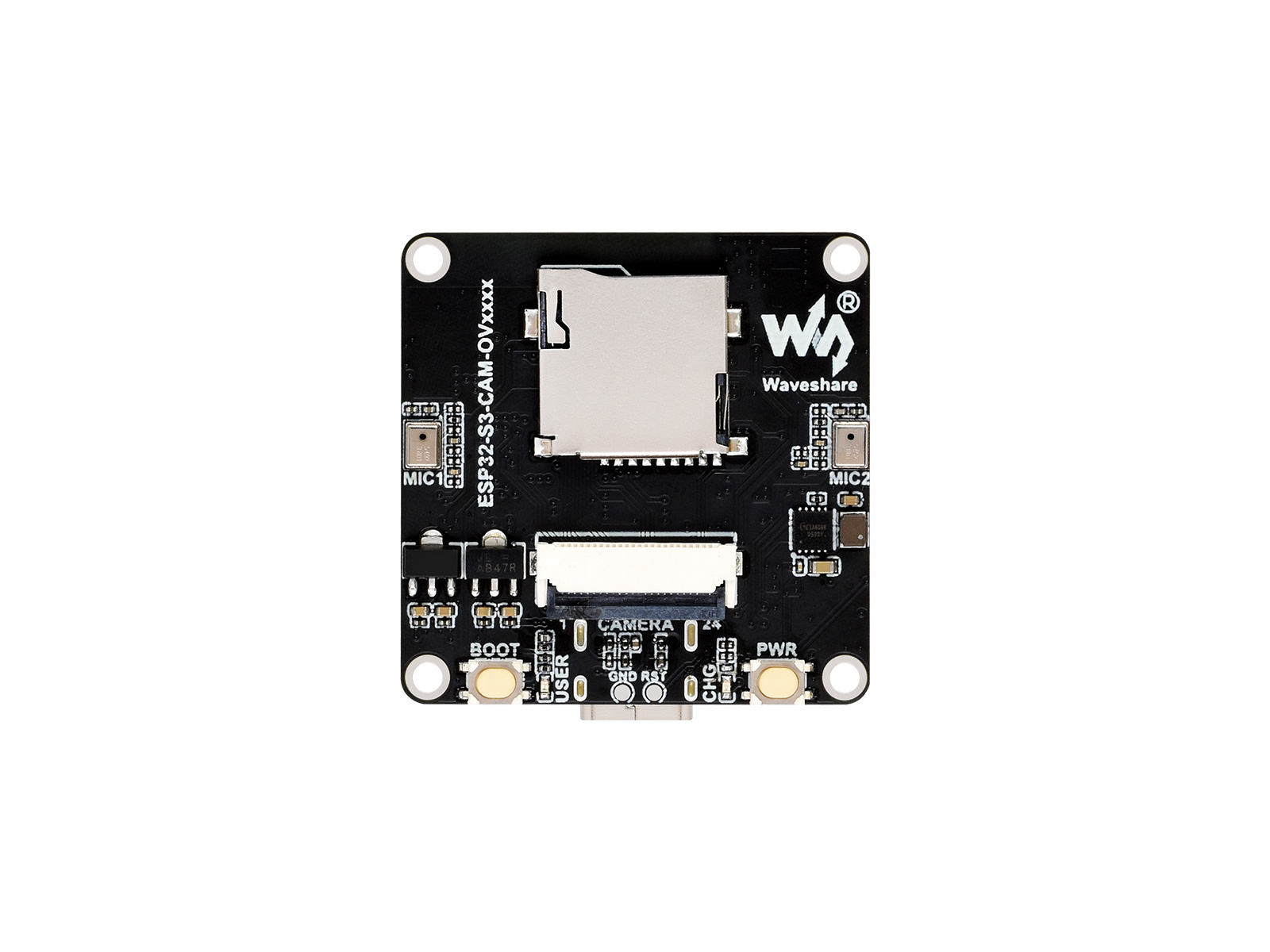 ESP32-S3 AIoT-Kamera-Entwicklungsboard, integriertes Audio-Eingabe- und -Ausgabemodul, unterstützt den Anschluss externer Displays, Bildaufnahme und -erkennung sowie KI-Sprachinteraktion