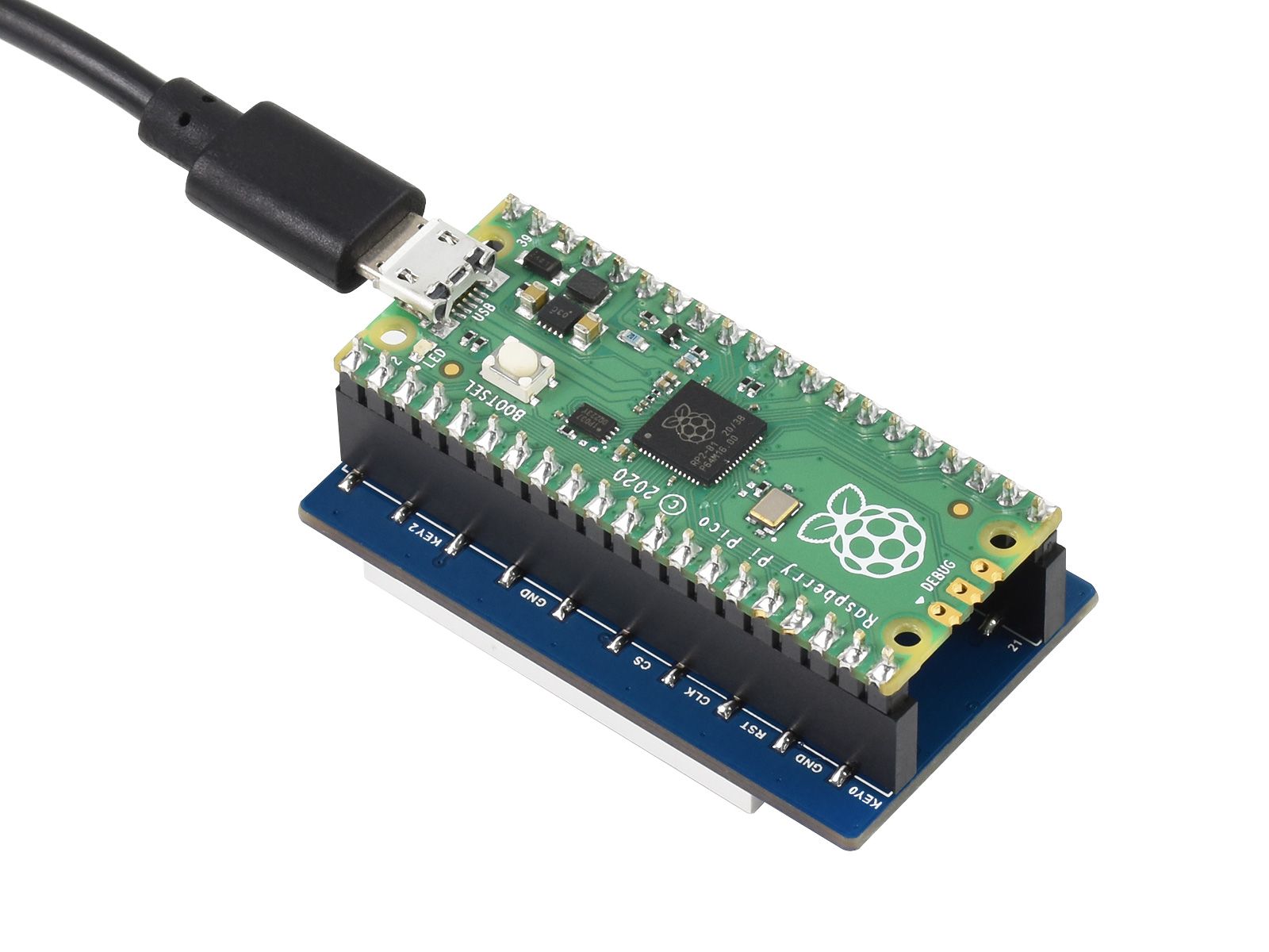 1,44-Zoll-LCD-Displaymodul für Raspberry Pi Pico, 65K Farben, 128×128, SPI