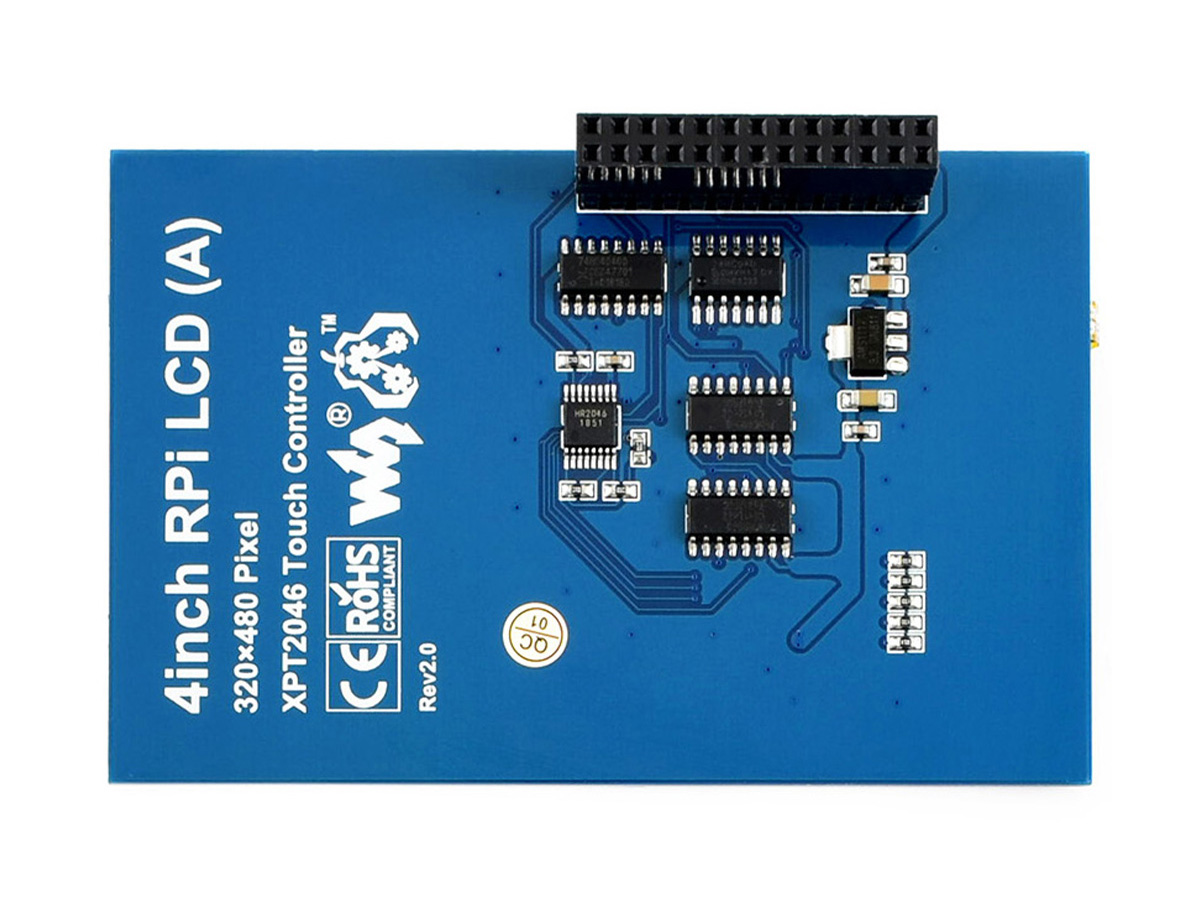 4-Zoll-Widerstandstouchdisplay (A) für Raspberry Pi, 480 × 320, SPI-Schnittstelle
