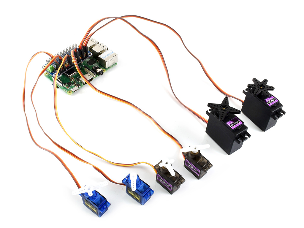 Servo-Treiber-HAT für Raspberry Pi, 16-Kanal, 12-Bit, I2C