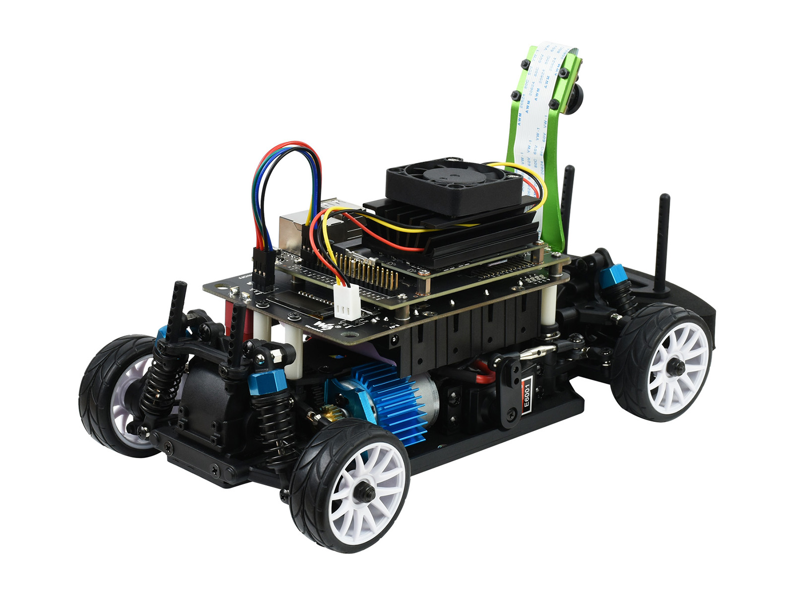 JetRacer Pro 2GB AI Kit, Hochgeschwindigkeits-AI-Rennroboter, angetrieben von Jetson Nano 2GB (NICHT enthalten), Pro-Version