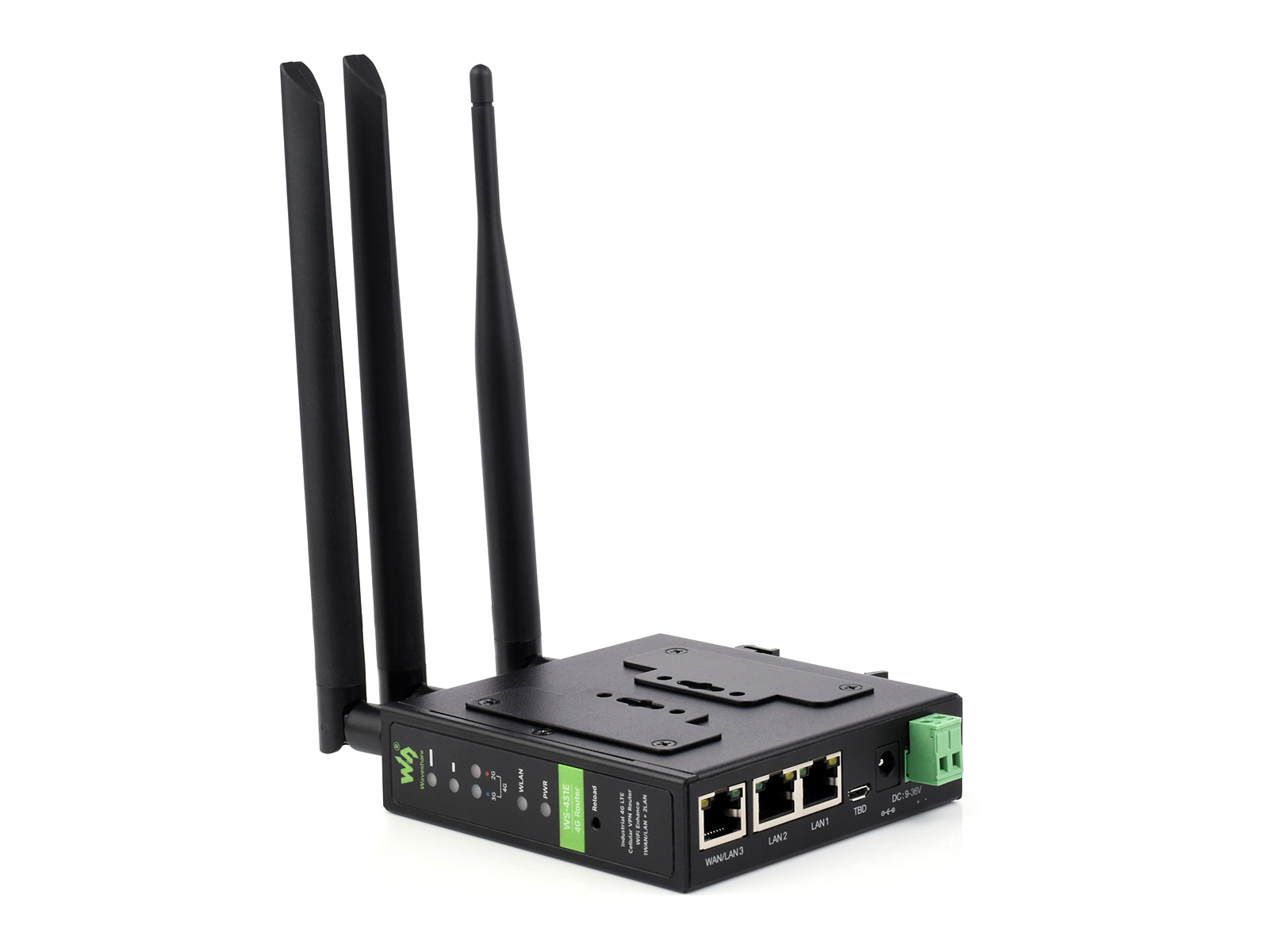 Industrieller 4G LTE Router, unterstützt mehrere VPN-Protokolle, 3 Ethernet-Ports, WLAN-Highspeed-Internetzugang, Dual-Qualcomm-Chips