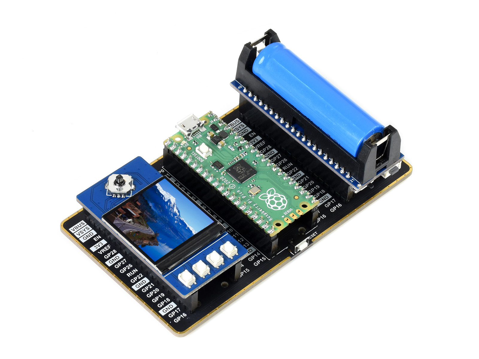 1,3-Zoll-LCD-Displaymodul für Raspberry Pi Pico, 65K Farben, 240×240, SPI