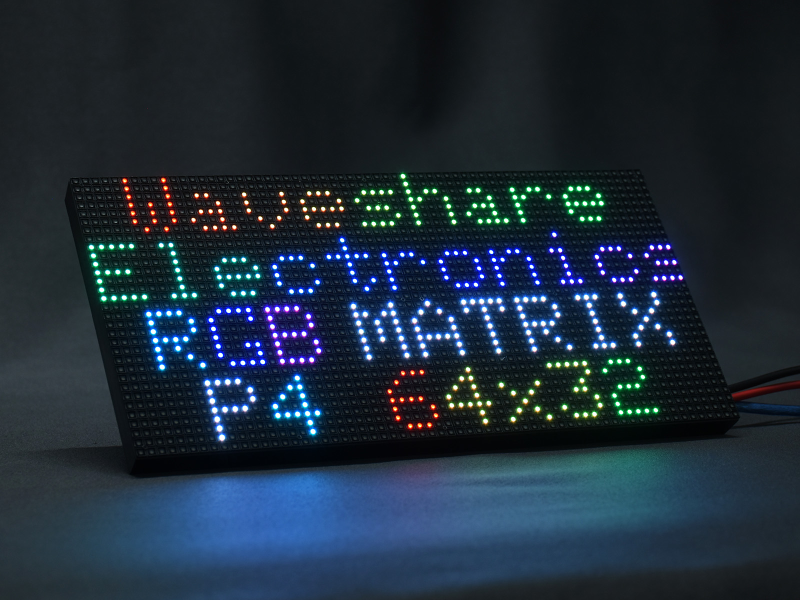 RGB-Vollfarb-LED-Matrix-Panel, 4 mm Pixelabstand, 64×32 Pixel, einstellbare Helligkeit
