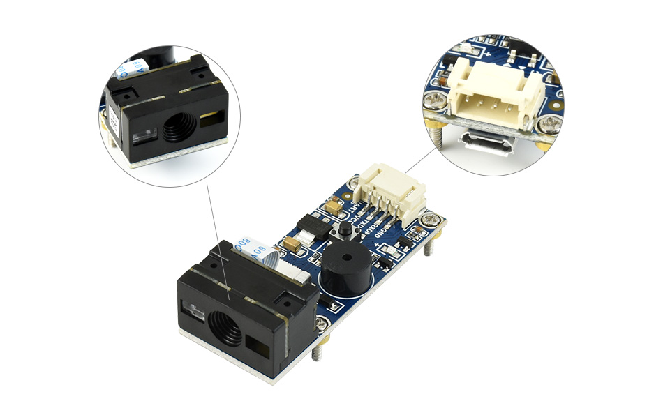 Barcode-Scanner-Modul, 1D/2D-Codes-Lesegerät