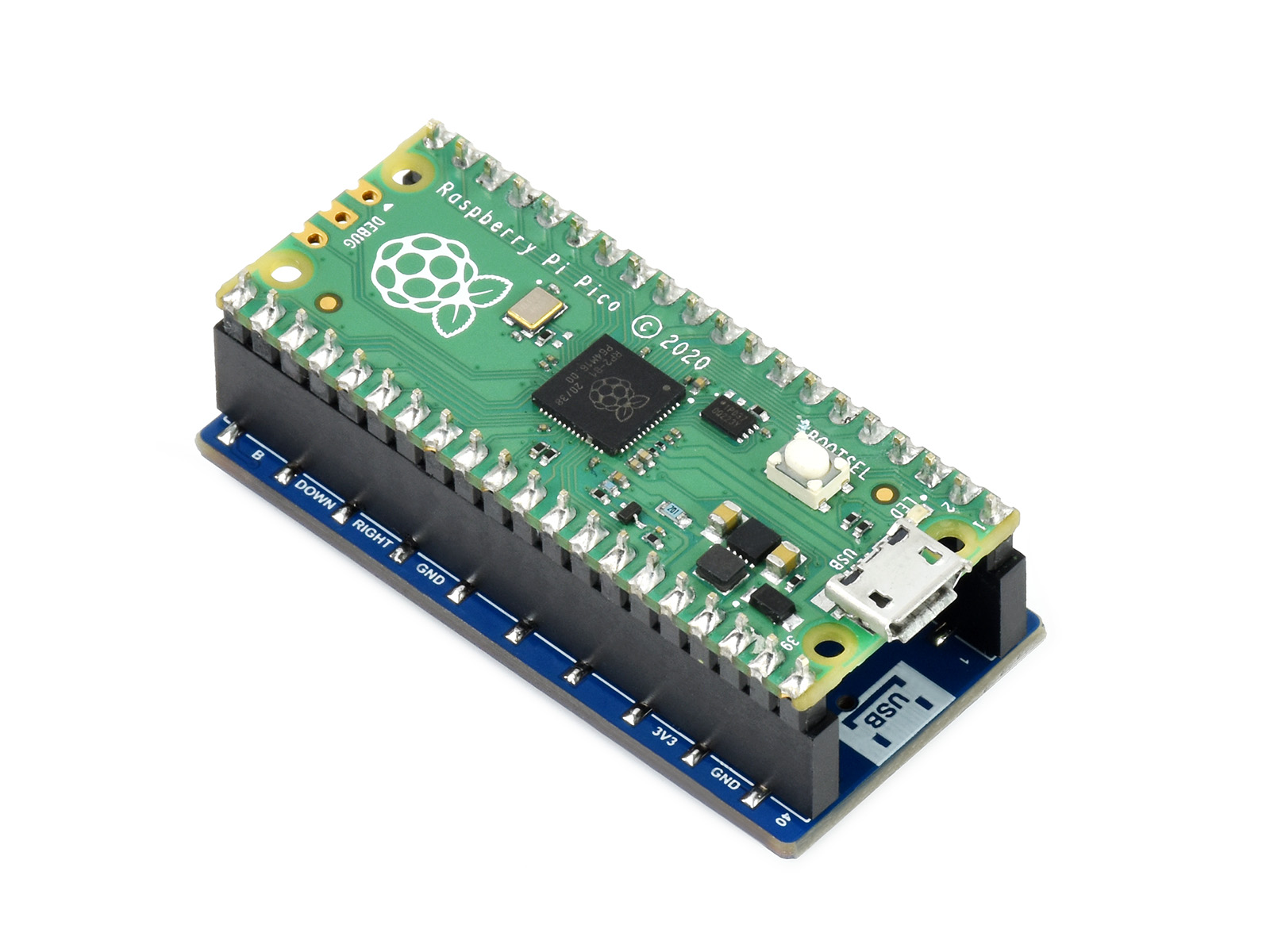 0,96-Zoll-LCD-Displaymodul für Raspberry Pi Pico, 65K Farben, 160×80, SPI