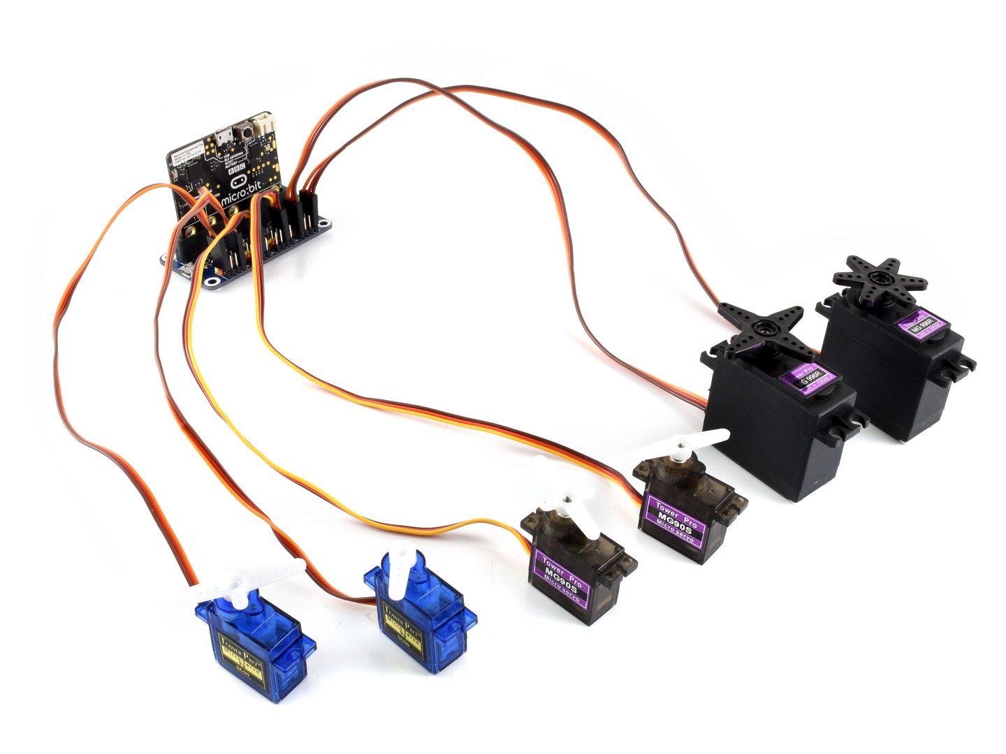 Servo-Treiber für micro:bit, 16-Kanal, 12-Bit, I2C