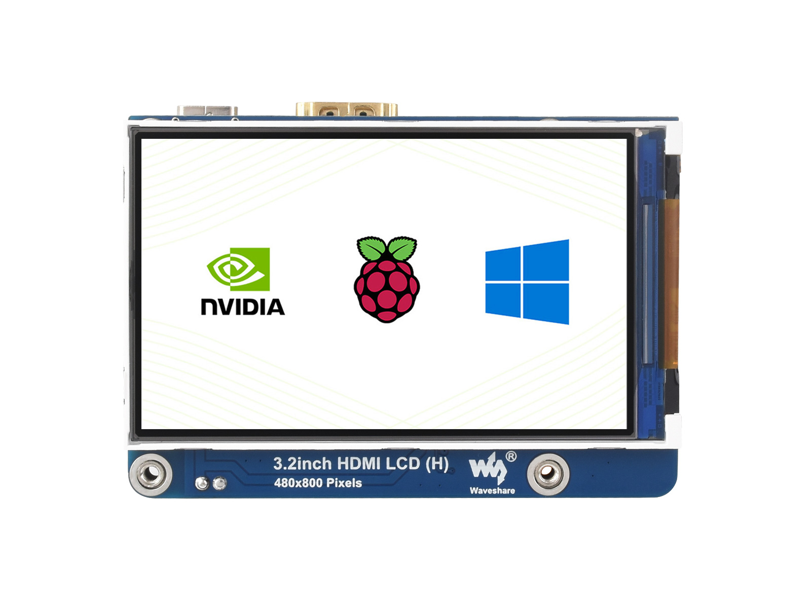 3,2-Zoll-HDMI-IPS-LCD-Display (H), 480×800, einstellbare Helligkeit, ohne Touch