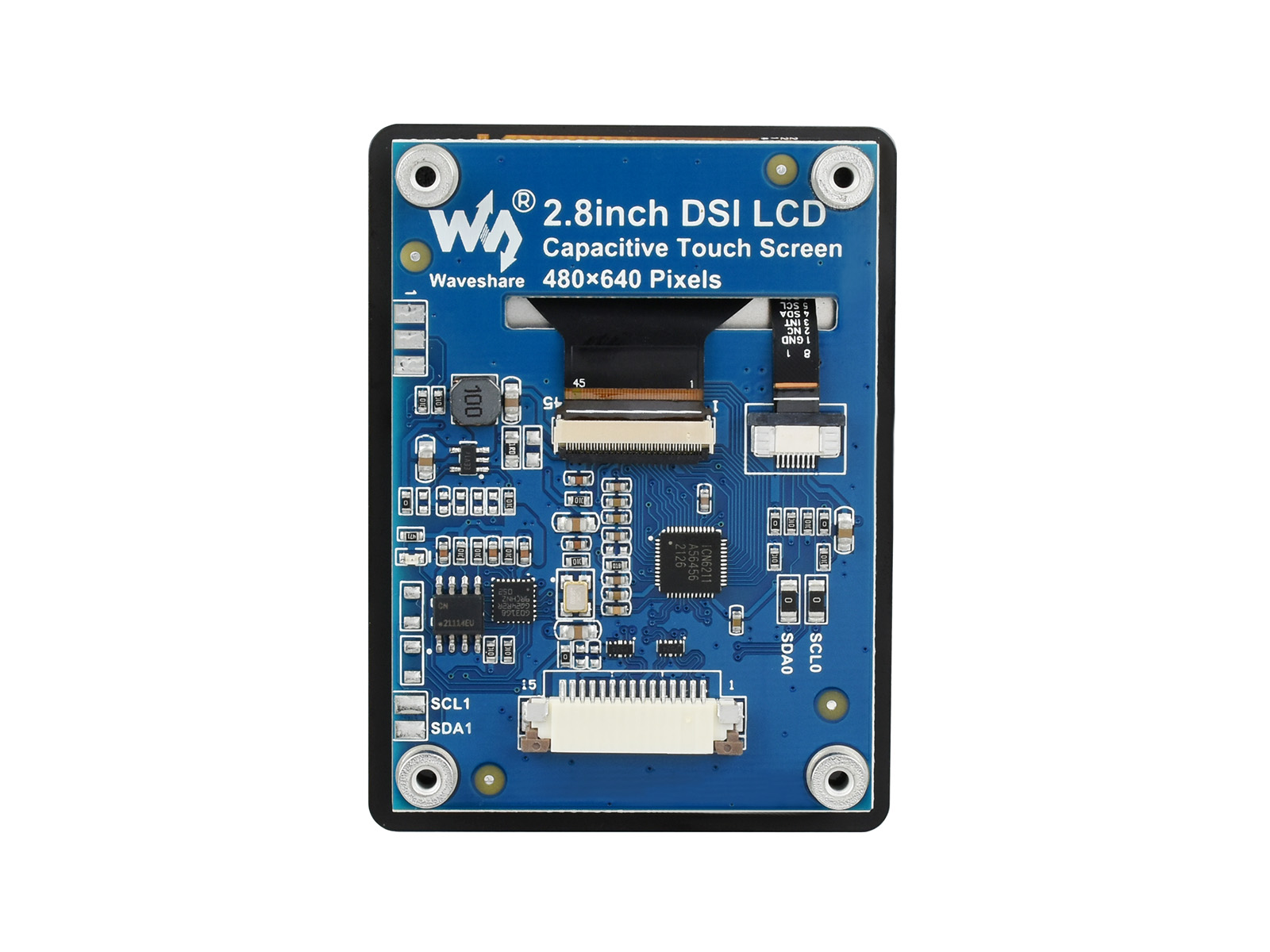 2,8-Zoll kapazitiver Touchscreen für Raspberry Pi, 480×640, DSI, IPS, optisch gebundene Anzeige
