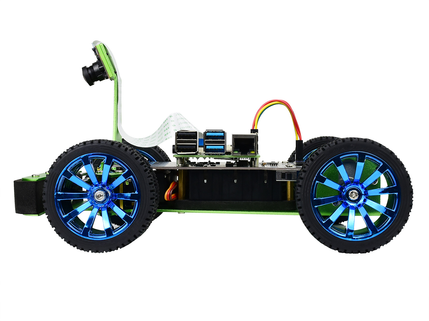 PiRacer, KI-Rennroboter, angetrieben von Raspberry Pi 4 (NICHT enthalten), unterstützt DonkeyCar-Projekt