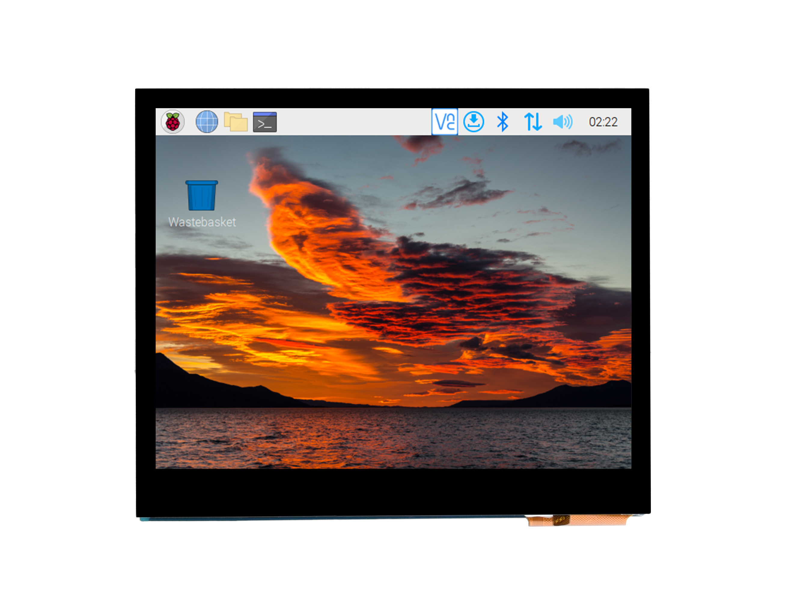 3,5-Zoll-HDMI-kapazitiver Touch-IPS-LCD-Bildschirm (E), 640×480, Audioanschluss