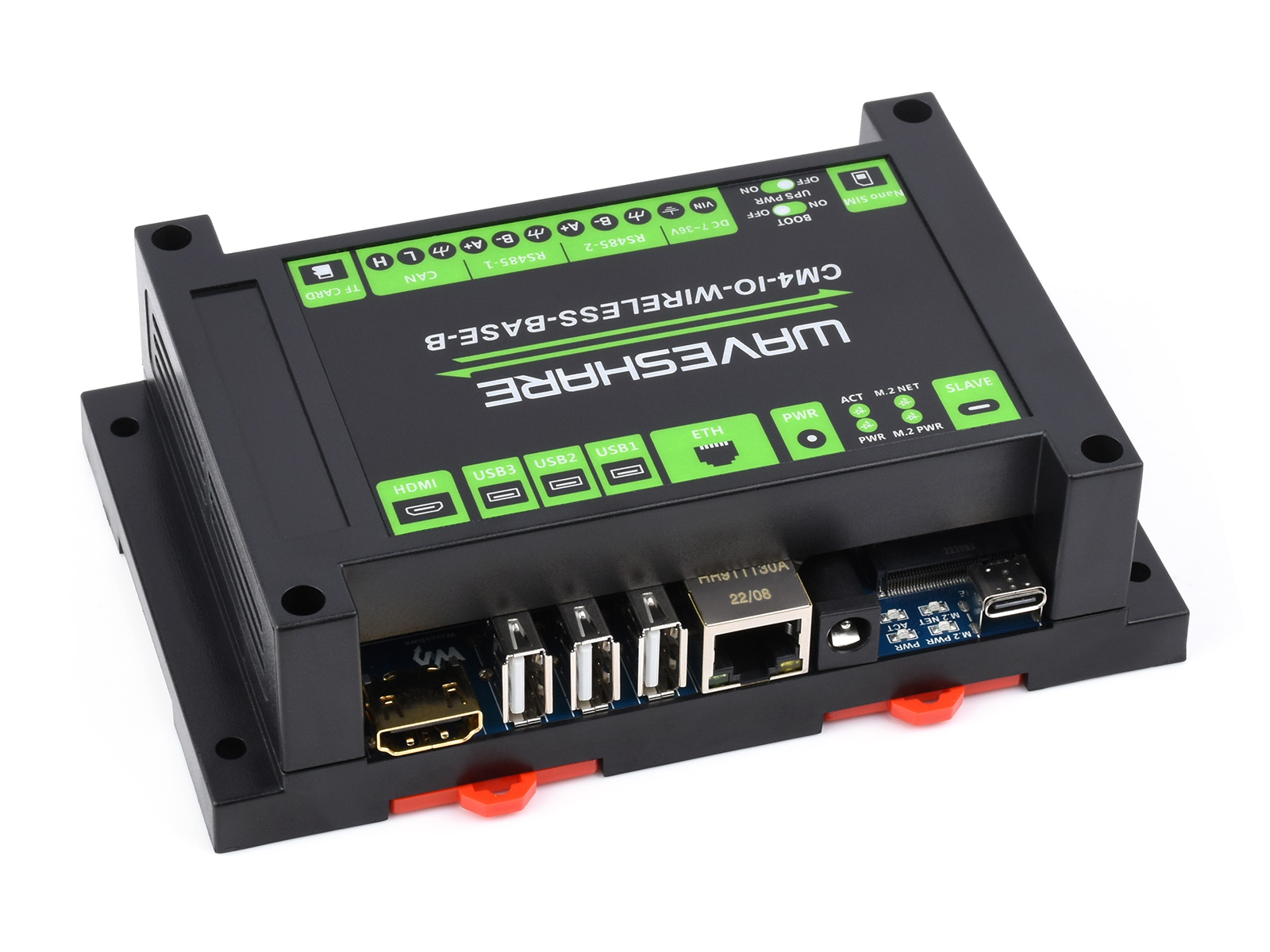 Industrielles IoT 5G/4G Wireless Expansion Modul, entwickelt für Raspberry Pi Compute Module 4, mit UPS-Modul, Onboard M.2 Slot