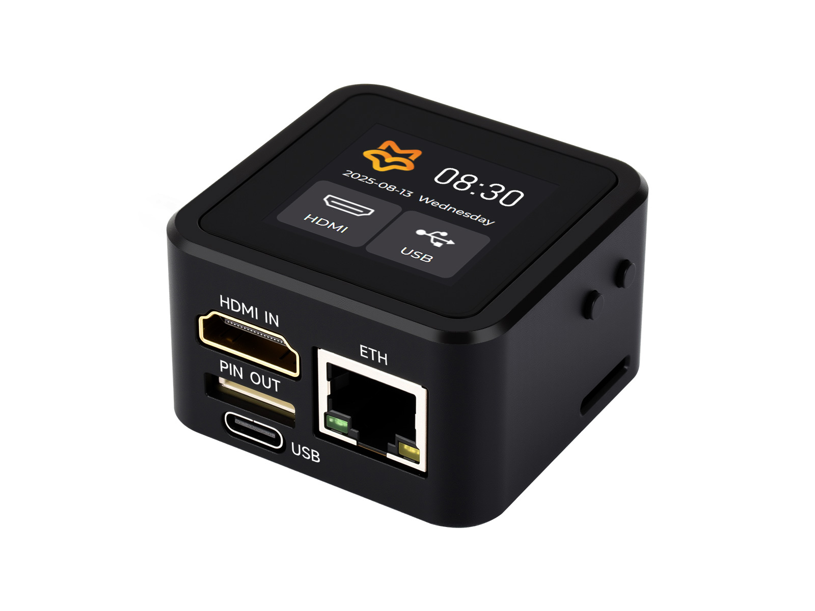 Luckfox PicoKVM Leichtes IP-KVM-Fernverwaltungs-Tool, unterstützt 1920 × 1080@60fps HDMI-Videoeingang und HID-Signalausgabe zur Gerätesteuerung