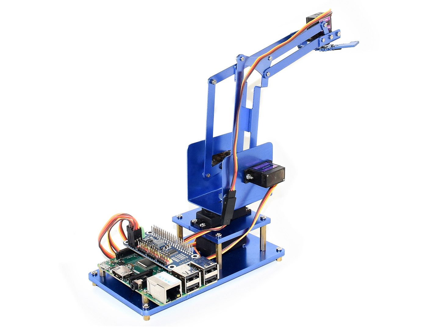 4-DOF Metall-Roboterarm-Bausatz für Raspberry Pi, Bluetooth / WiFi
