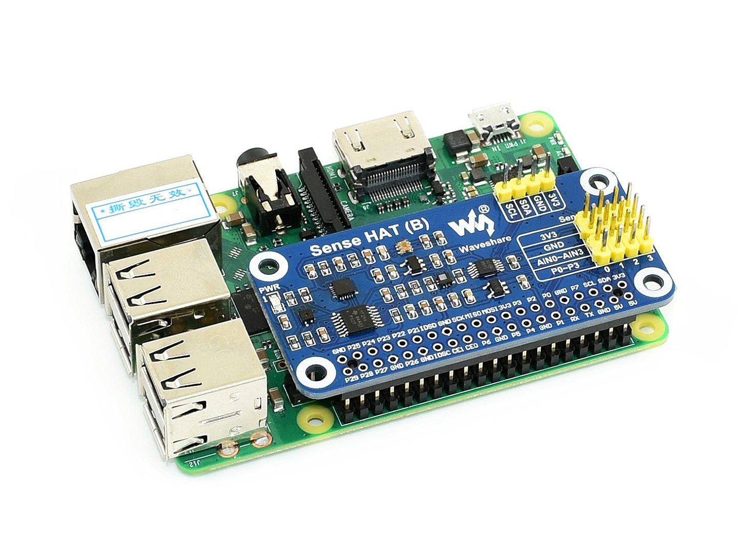 Sense HAT (B) für Raspberry Pi, Multi Powerful Sensors