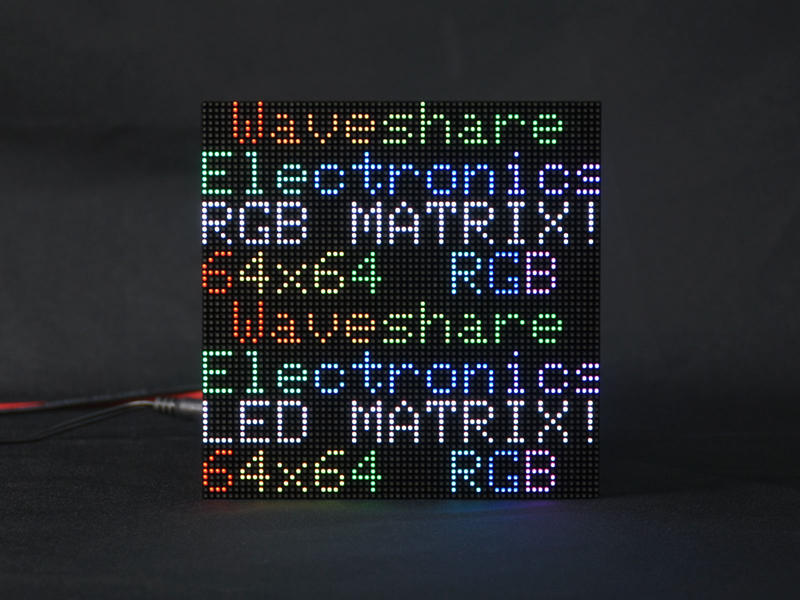 RGB-Vollfarb-LED-Matrix-Panel, 2,5 mm Pixelabstand, 64x64 Pixel, einstellbare Helligkeit
