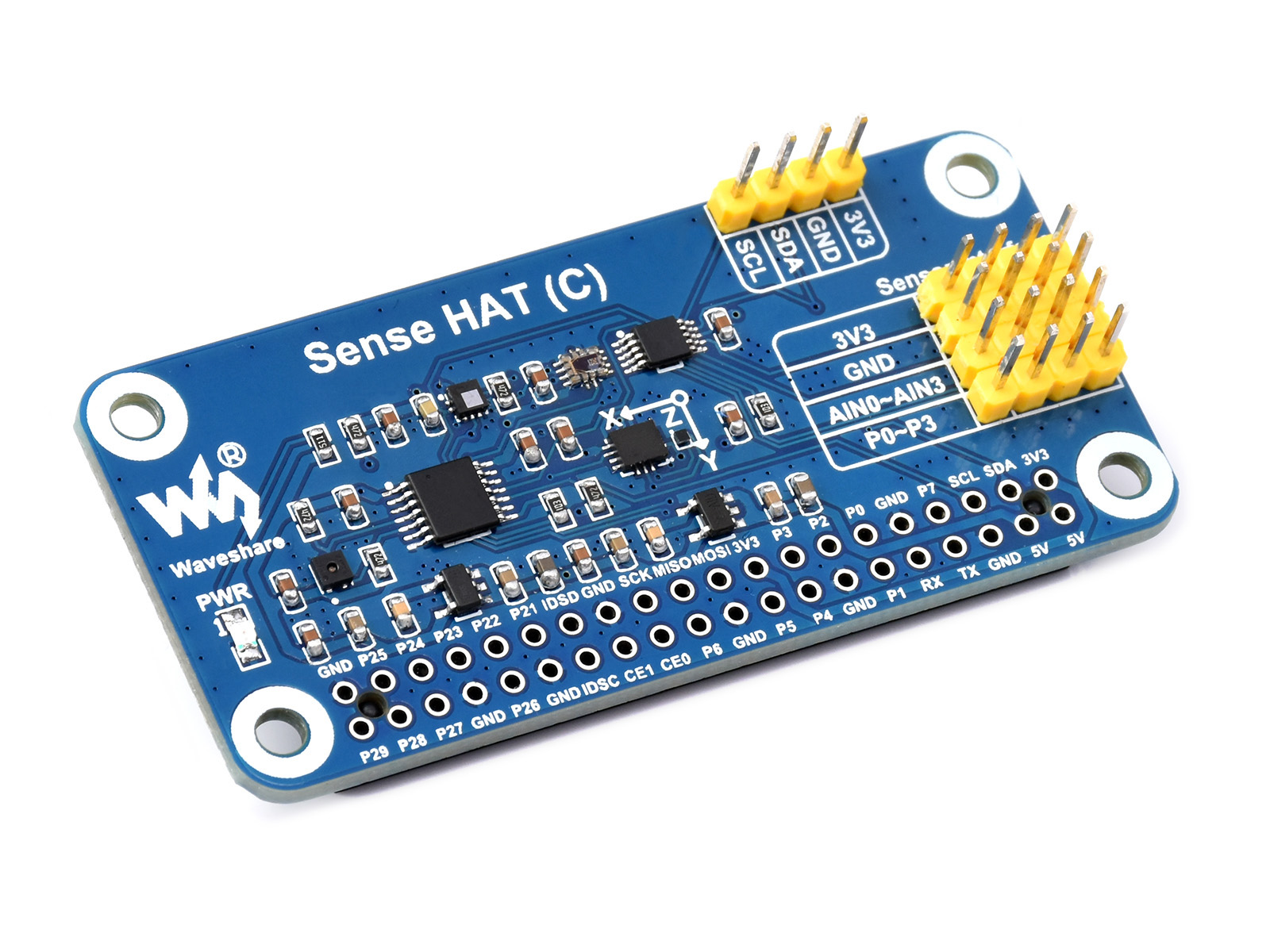 Sense HAT (C) für Raspberry Pi, integrierte leistungsstarke Sensoren, unterstützt externe Sensoren