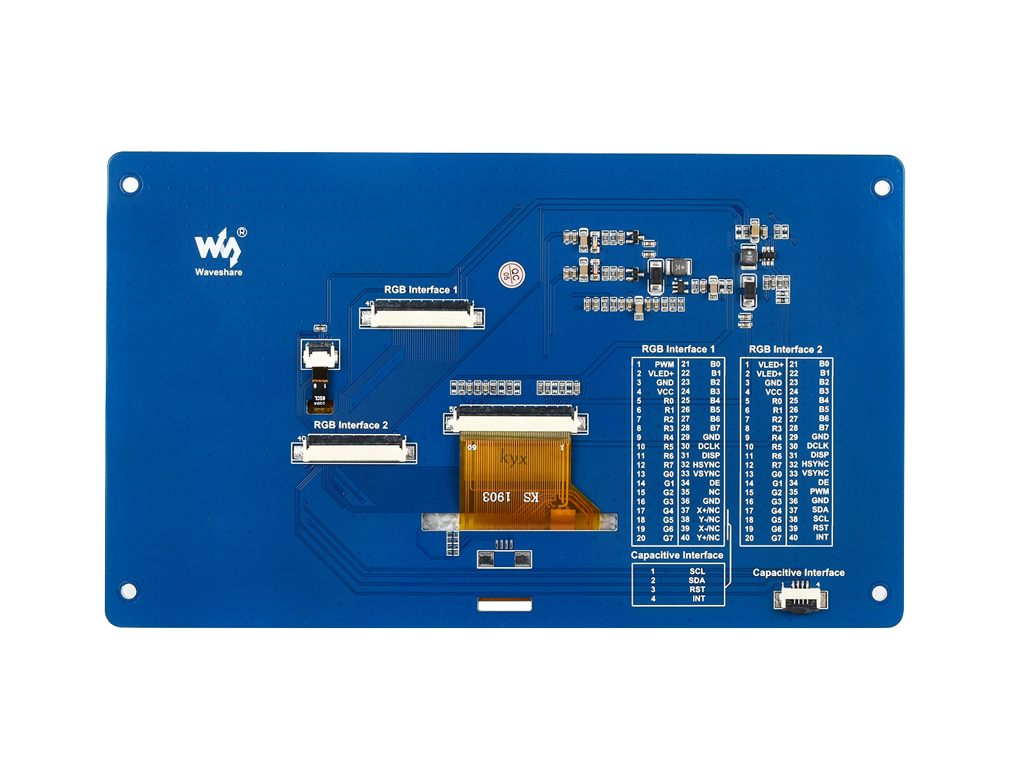 7-Zoll kapazitiver Touch-LCD (G) 800 × 480