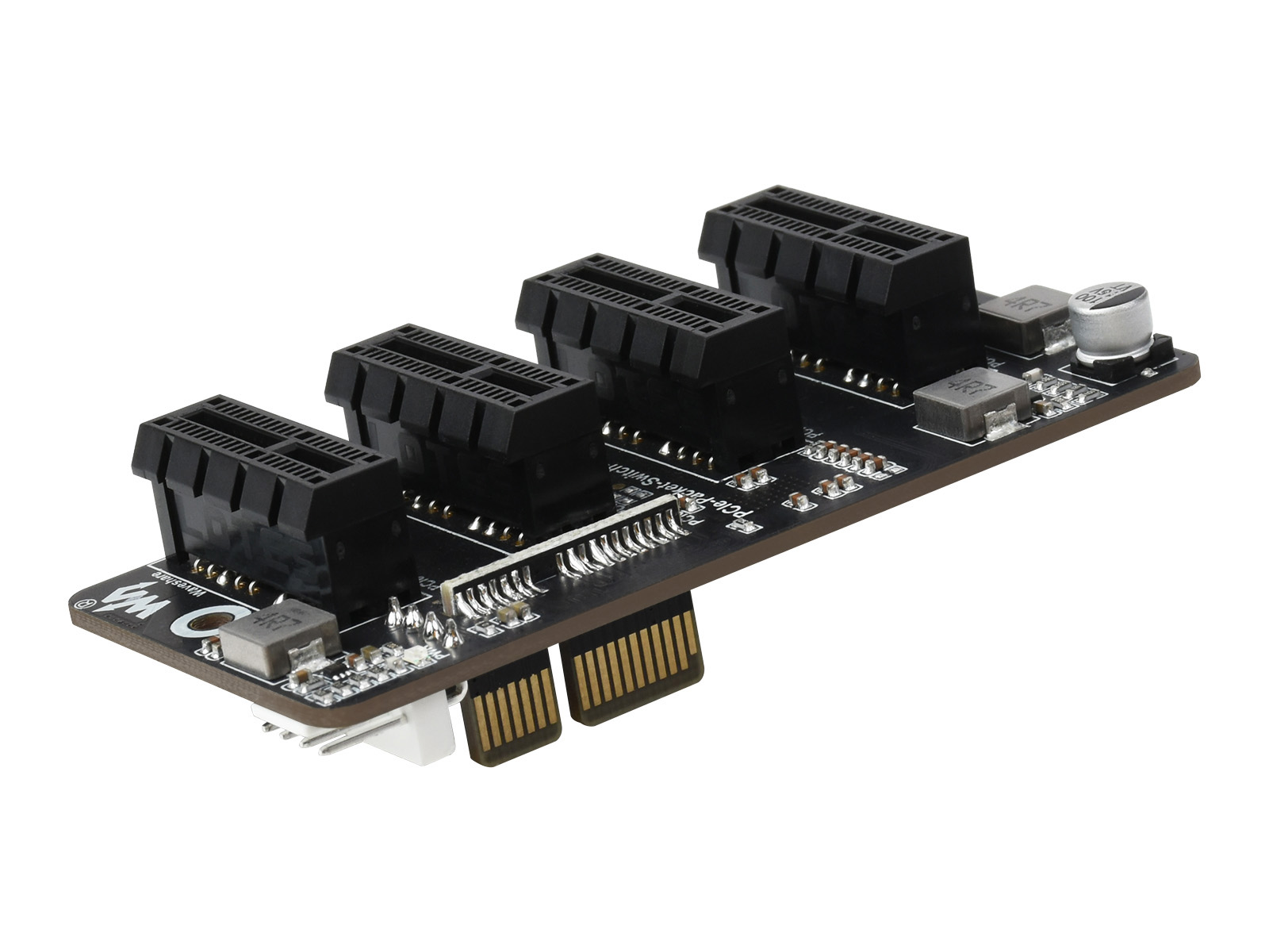 Erweiterter 4-Ch PCIe Gen 2 ×1 Expander, stabile Leistung, treiberfrei