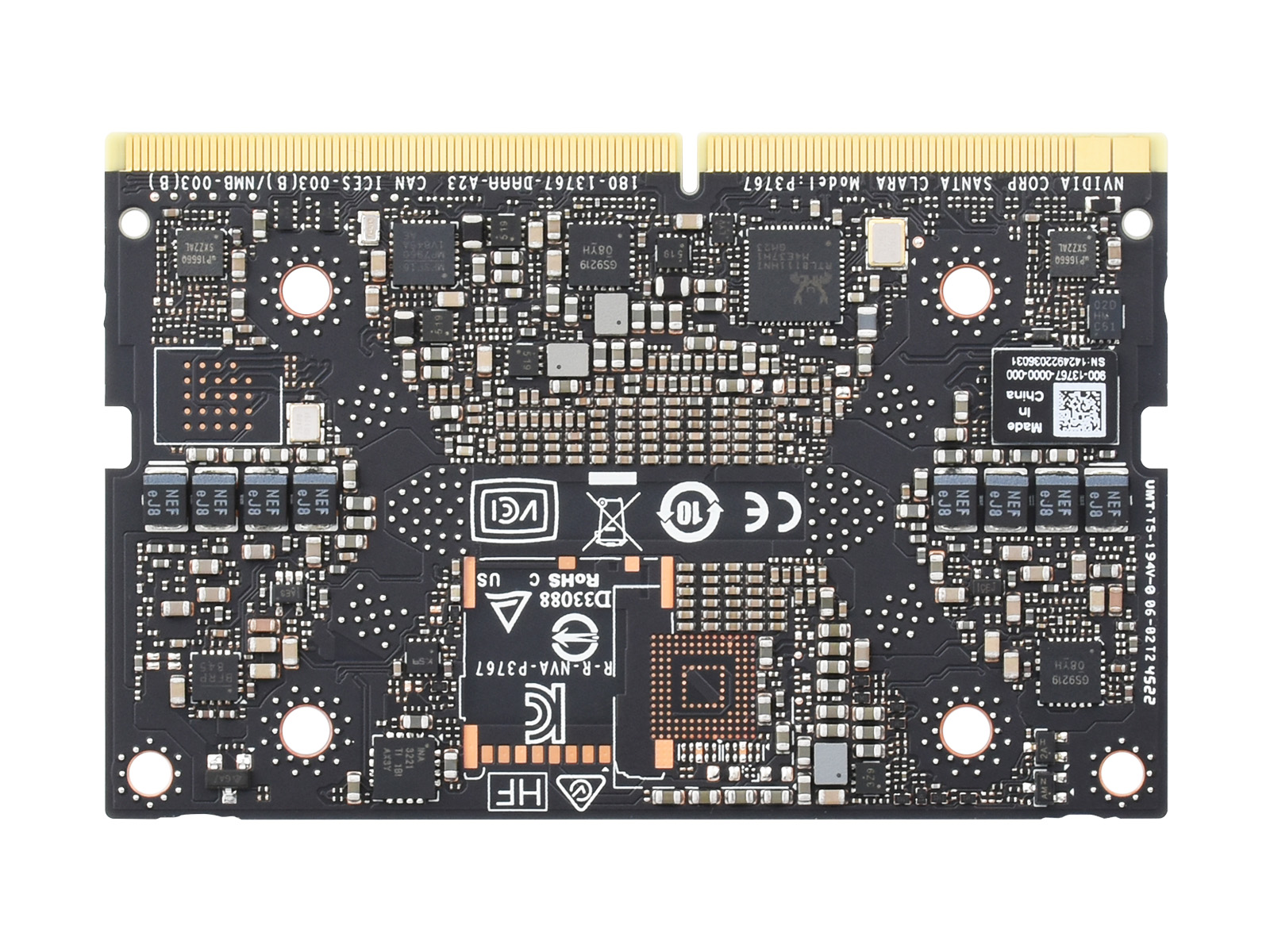 NVIDIA Jetson Orin NX KI-Entwicklungsmodul, System-on-Module, NANO-Größe, Optionen für Speicher