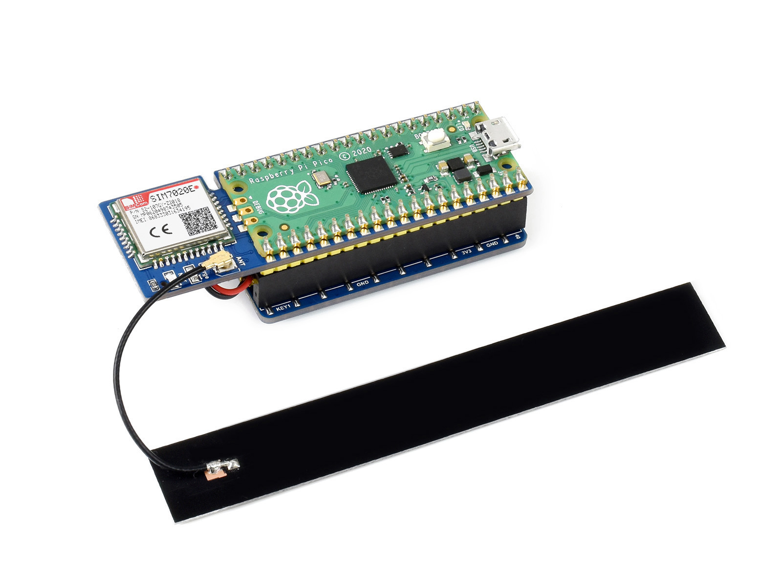 SIM7020E NB-IoT-Modul für Raspberry Pi Pico, für Asien, Europa, Afrika, Australien