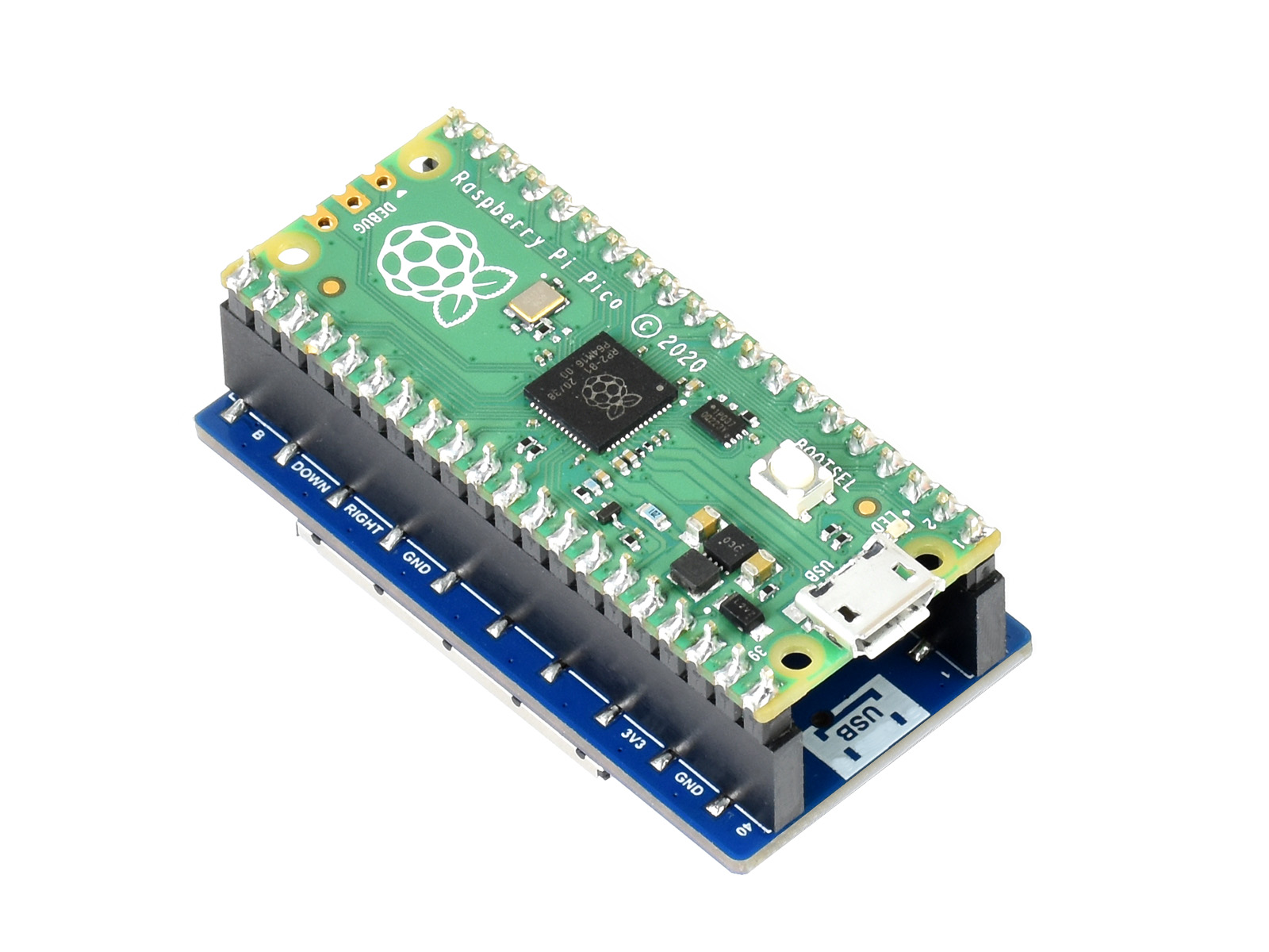 1,3-Zoll-LCD-Displaymodul für Raspberry Pi Pico, 65K Farben, 240×240, SPI