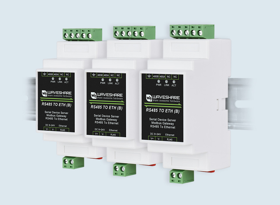 Industrieller Serieller Server, RS485 auf RJ45 Ethernet, TCP/IP auf seriell, Hutschienenmontage, mit POE-Funktion (optional)