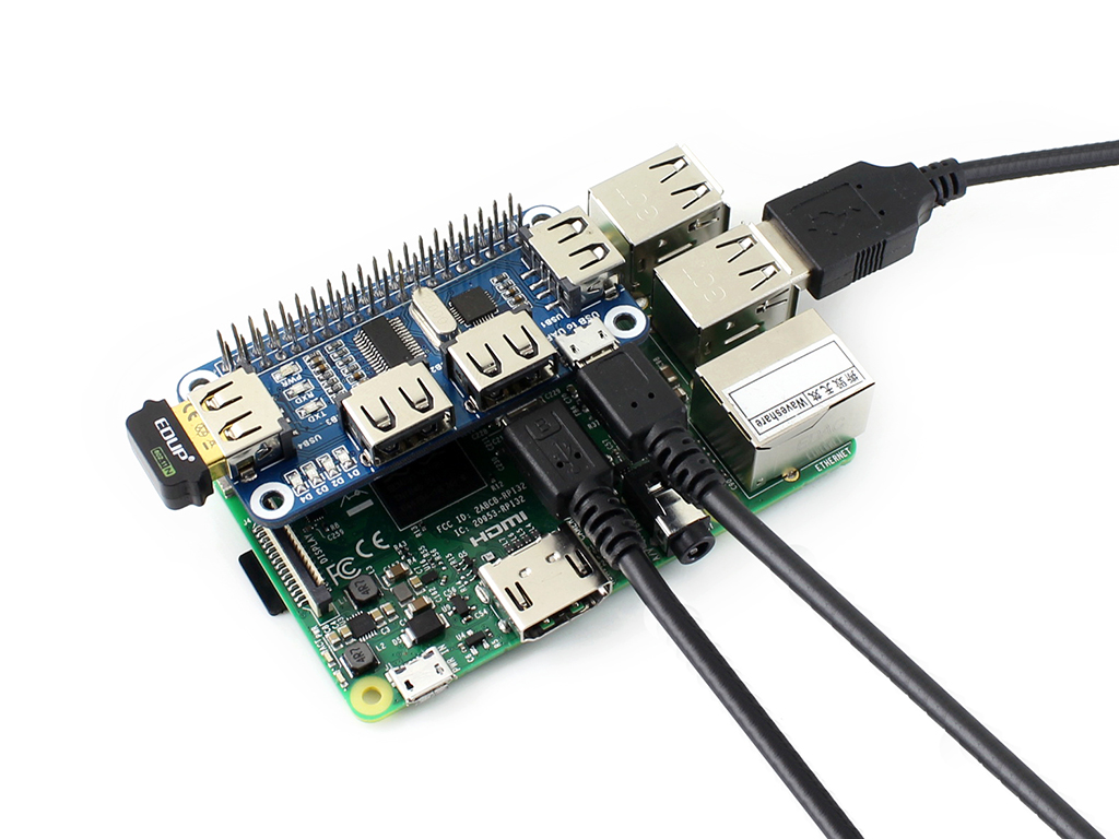 4-Port-USB-HUB-HAT für Raspberry Pi
