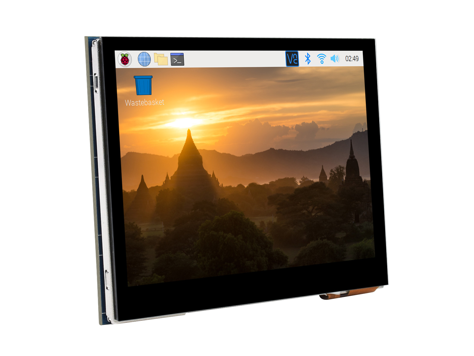 3,5-Zoll kapazitiver Touchscreen-LCD für Raspberry Pi, 640×480, DPI, IPS, gehärtete Glasabdeckung, stromsparend