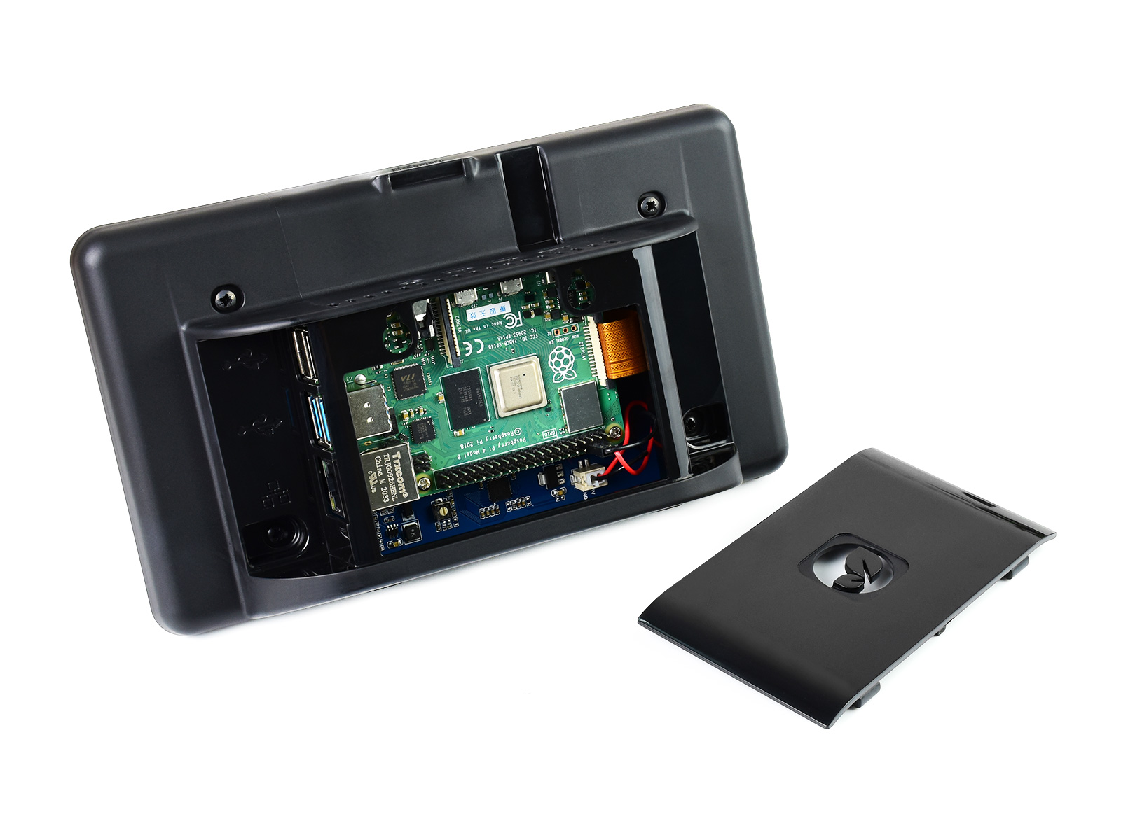 7-Zoll kapazitiver Touchscreen für Raspberry Pi, mit Schutzgehäuse, DSI-Schnittstelle, 800×480