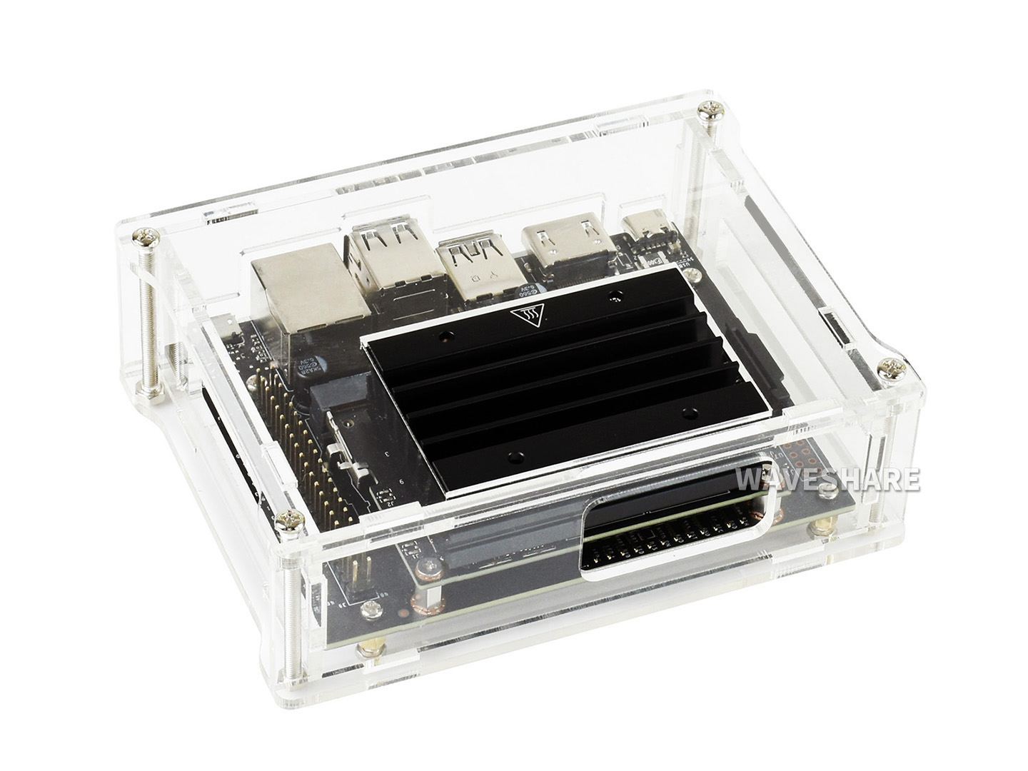 Acryl-Gehäuse, transparent, speziell für Jetson Nano 2GB Developer Kit