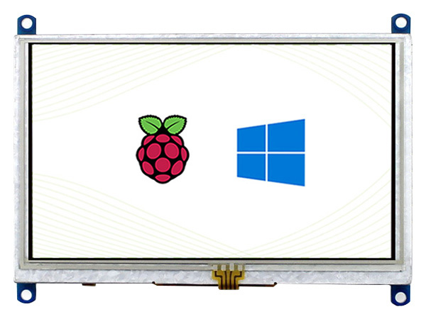 5-Zoll-Widerstandstouchscreen-LCD (B), 800×480, HDMI, geringer Stromverbrauch
