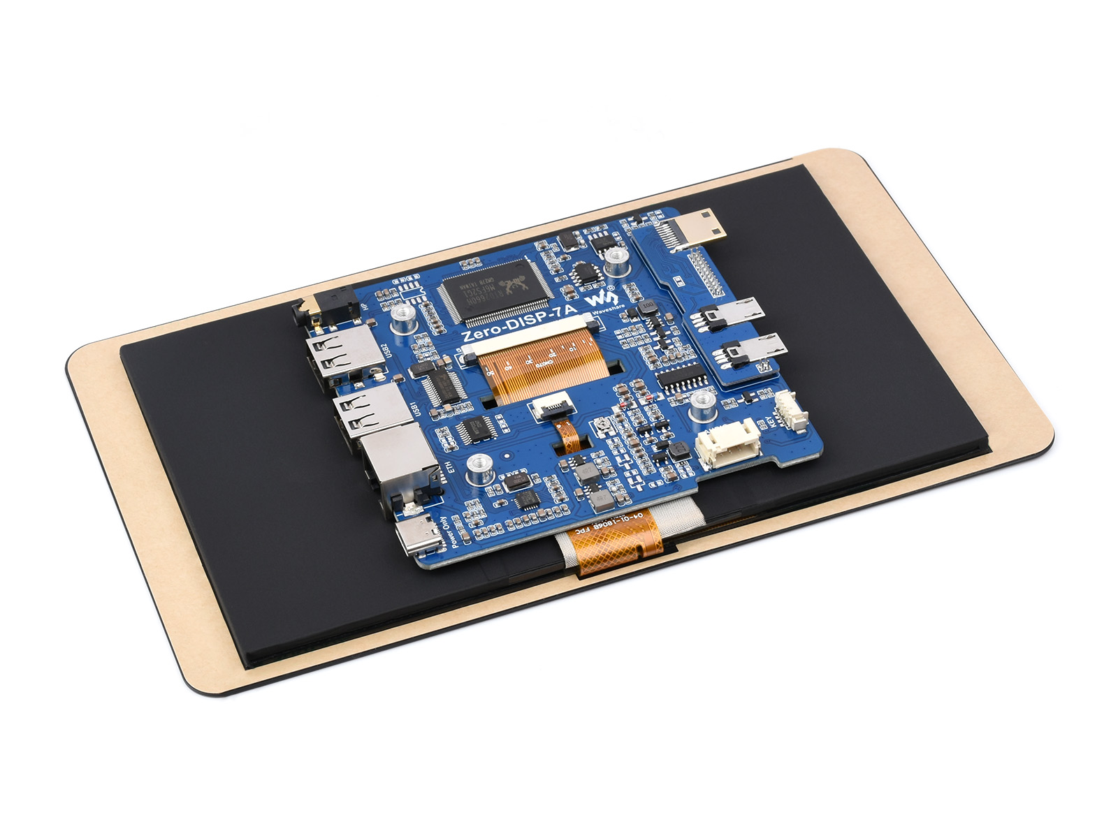 7-Zoll-Touchdisplay-Set für Raspberry Pi Zero, mit IPS-Display-Erweiterungsplatine, 1024×600, 5-Punkt-Kapazitivtouch