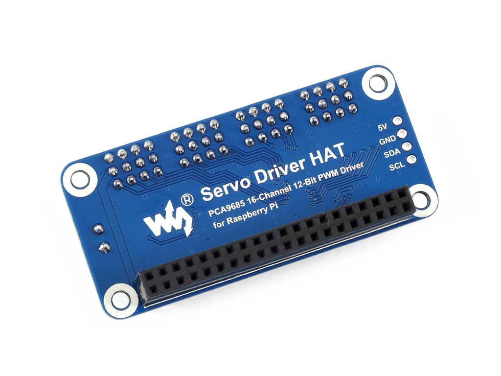 Servo-Treiber-HAT für Raspberry Pi, 16-Kanal, 12-Bit, I2C