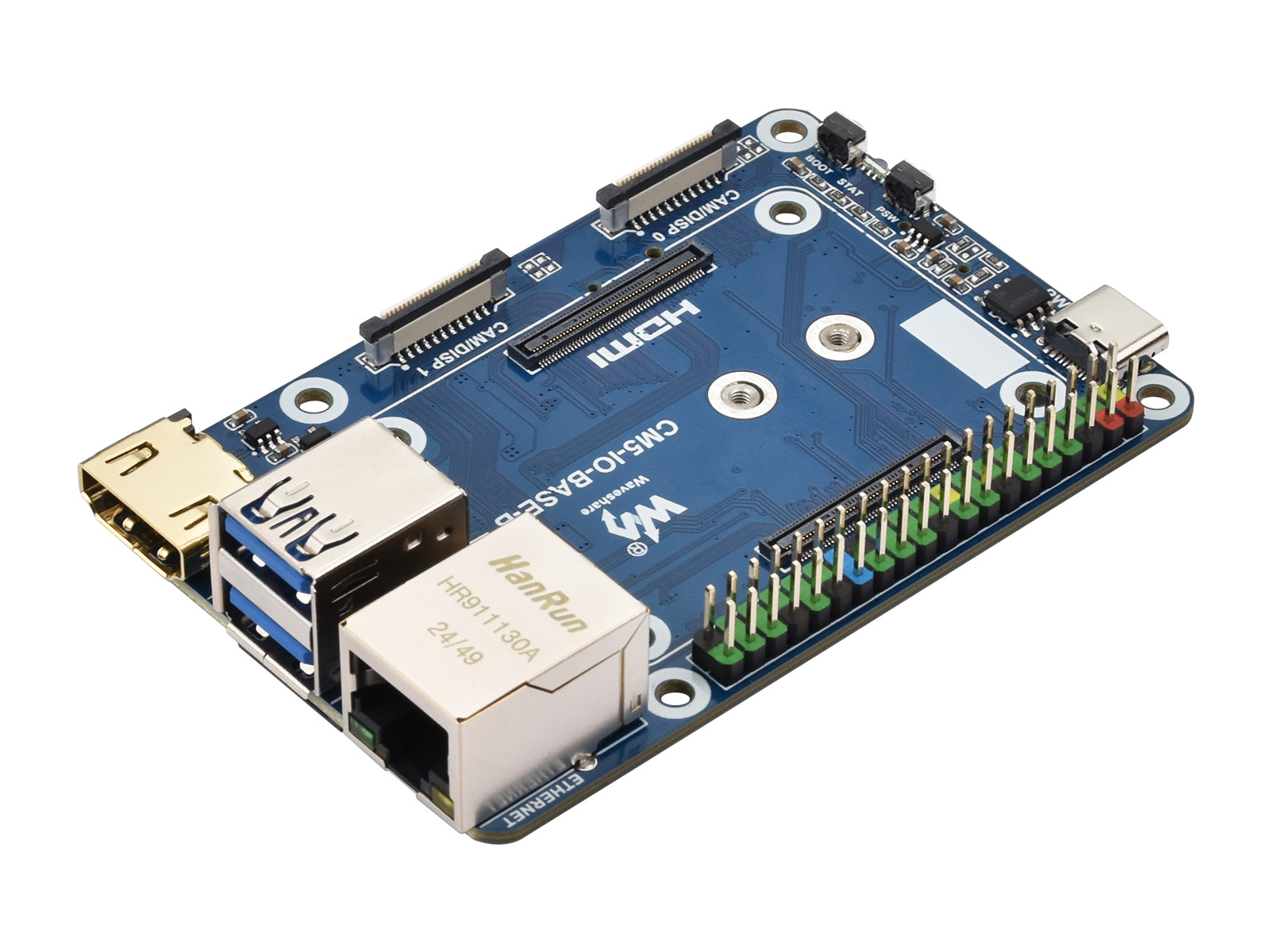 Mini-Grundplatine (B) / Mini-Computer, entwickelt für Raspberry Pi Compute Module 5 (NICHT enthalten), mit Onboard-EEPROM und Verschlüsselungschip