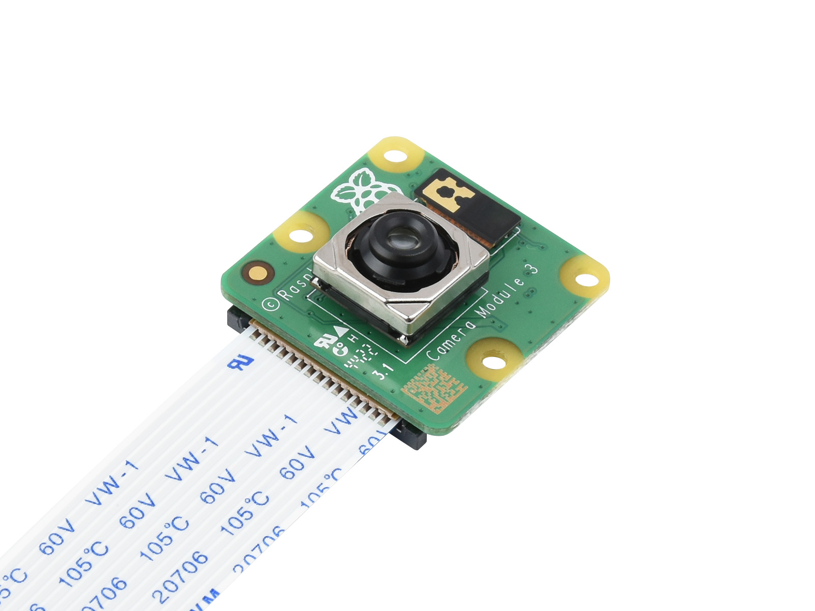 Raspberry Pi Kamera-Modul 3, 12 MP hohe Auflösung, Autofokus, IMX708, Optionen für Sichtfeld und Nachtsichtfunktion
