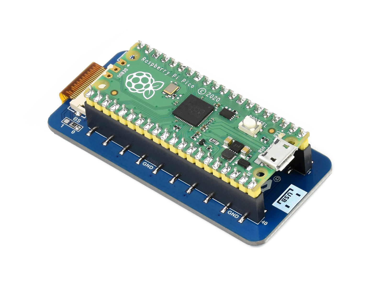 2,13-Zoll E-Paper E-Ink-Displaymodul für Raspberry Pi Pico, 250×122, Schwarz/Weiß, SPI
