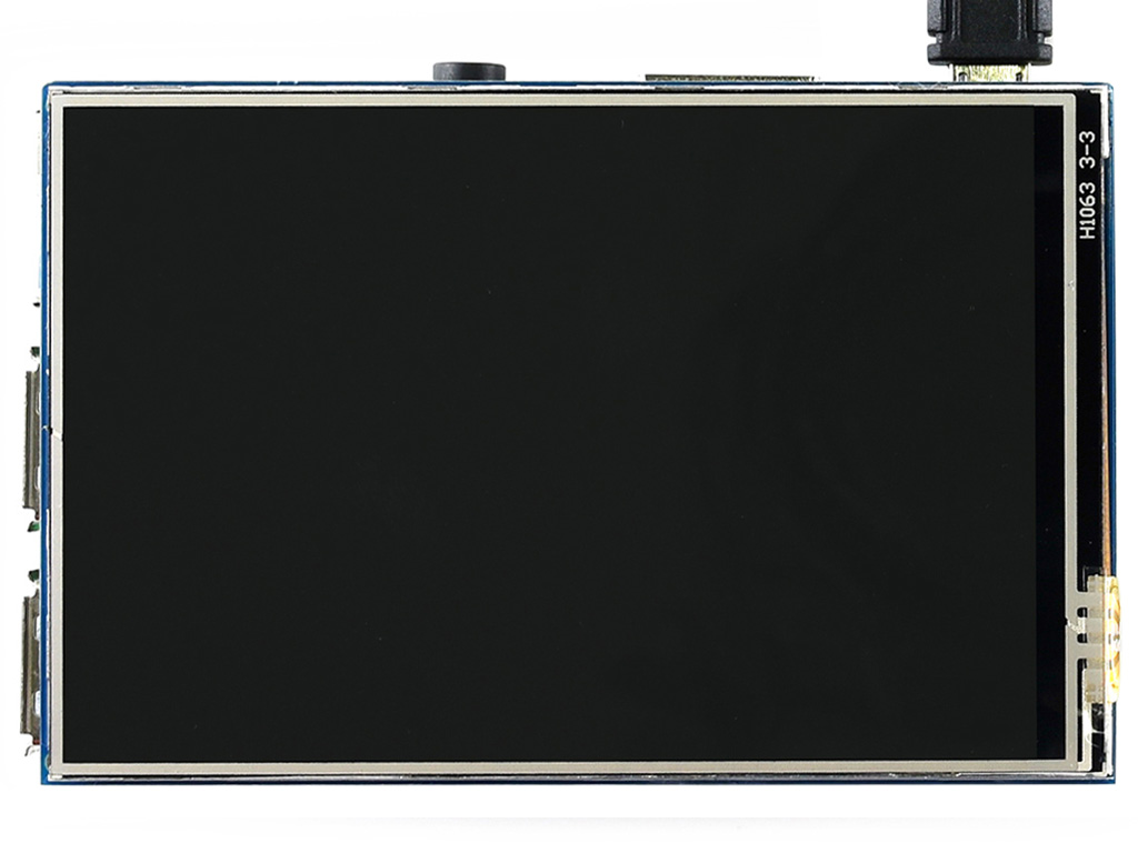 3,5-Zoll-Widerstandstouchdisplay (B) für Raspberry Pi, 480×320, IPS-Bildschirm, SPI
