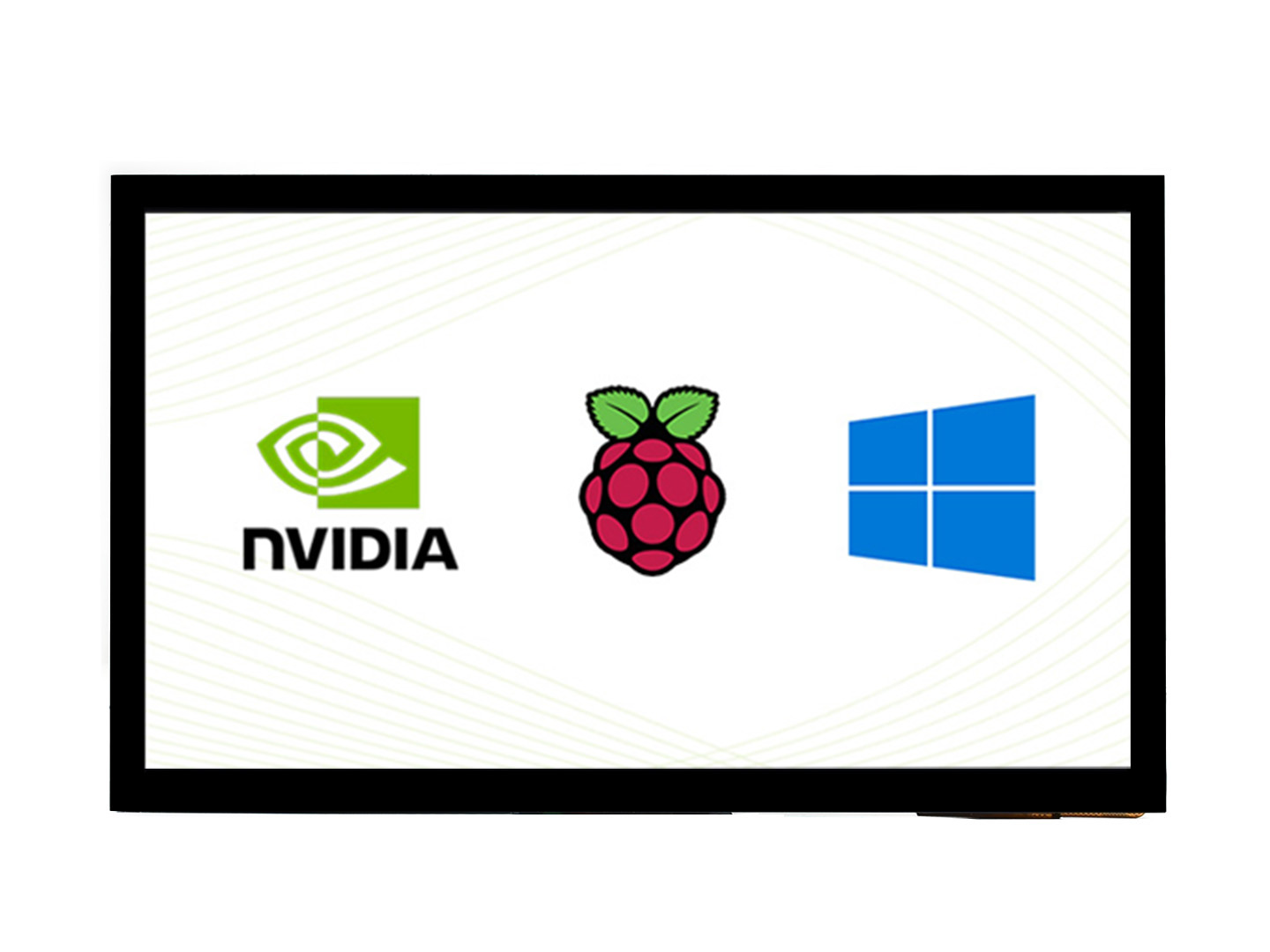 10,1-Zoll kapazitiver Touchscreen-LCD (E), 1024×600, HDMI, IPS, optisch geklebtes Display, unterstützt Raspberry Pi, Jetson Nano und PC