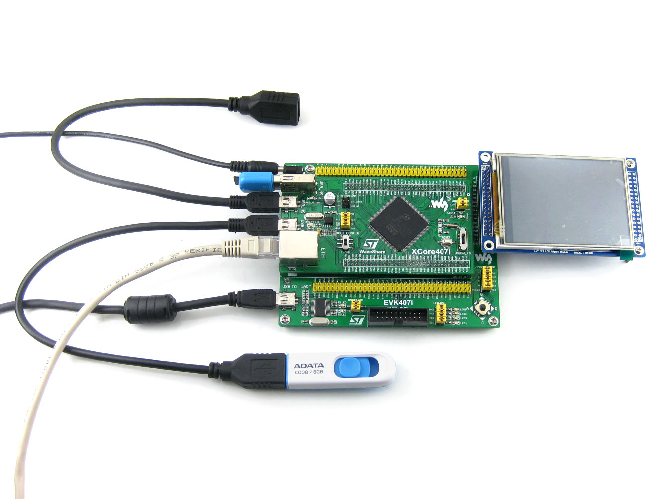 EVK407I, STM32F4 Entwicklungsplatine