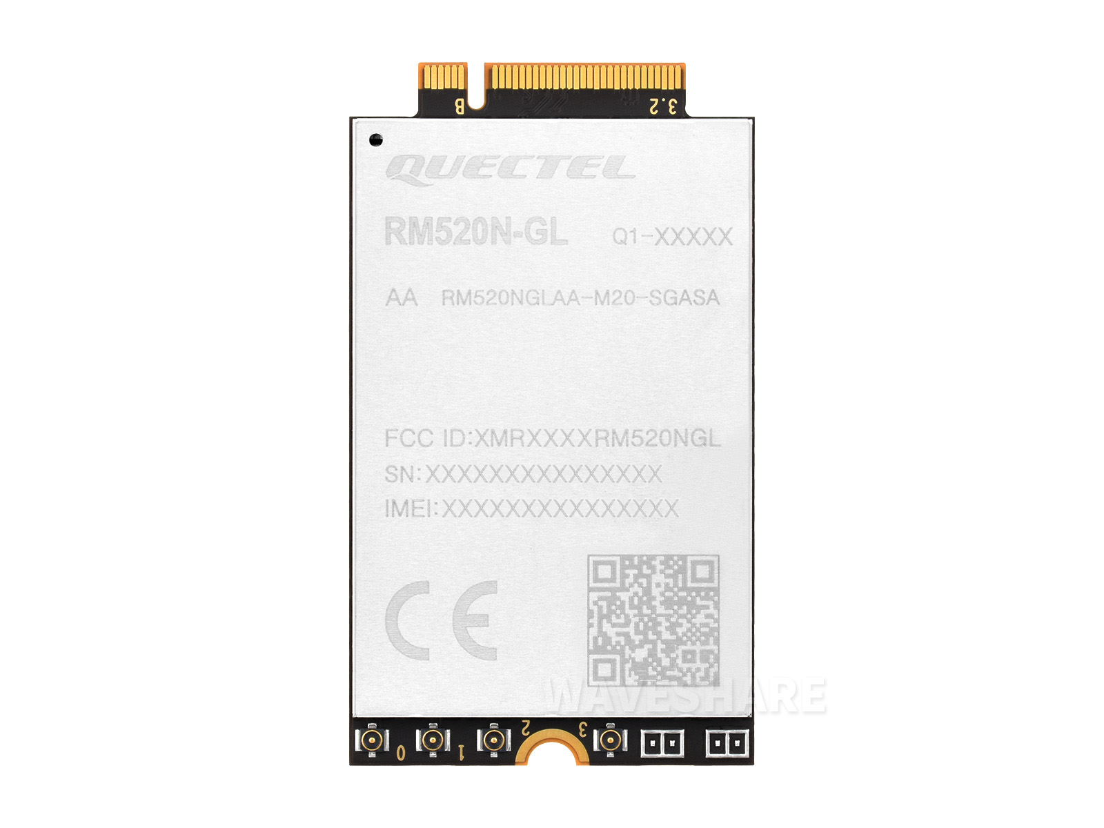 Quectel RM520N-GL IoT 5G Global Band Modul, 5G Sub-6G Modul, M.2 Bauform mit 3GPP 5G Release 16 Spezifikation