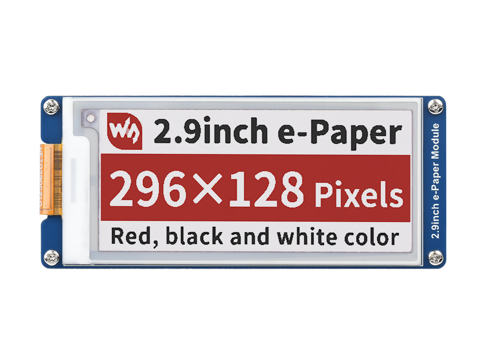 2,9-Zoll E-Paper E-Ink Displaymodul (B), 296×128, Rot/Schwarz/Weiß, SPI