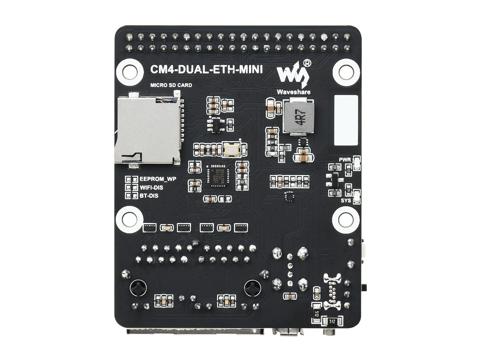 Mini Dual Gigabit Ethernet Mini-Computer-Kit, entwickelt für Raspberry Pi Compute Module 4