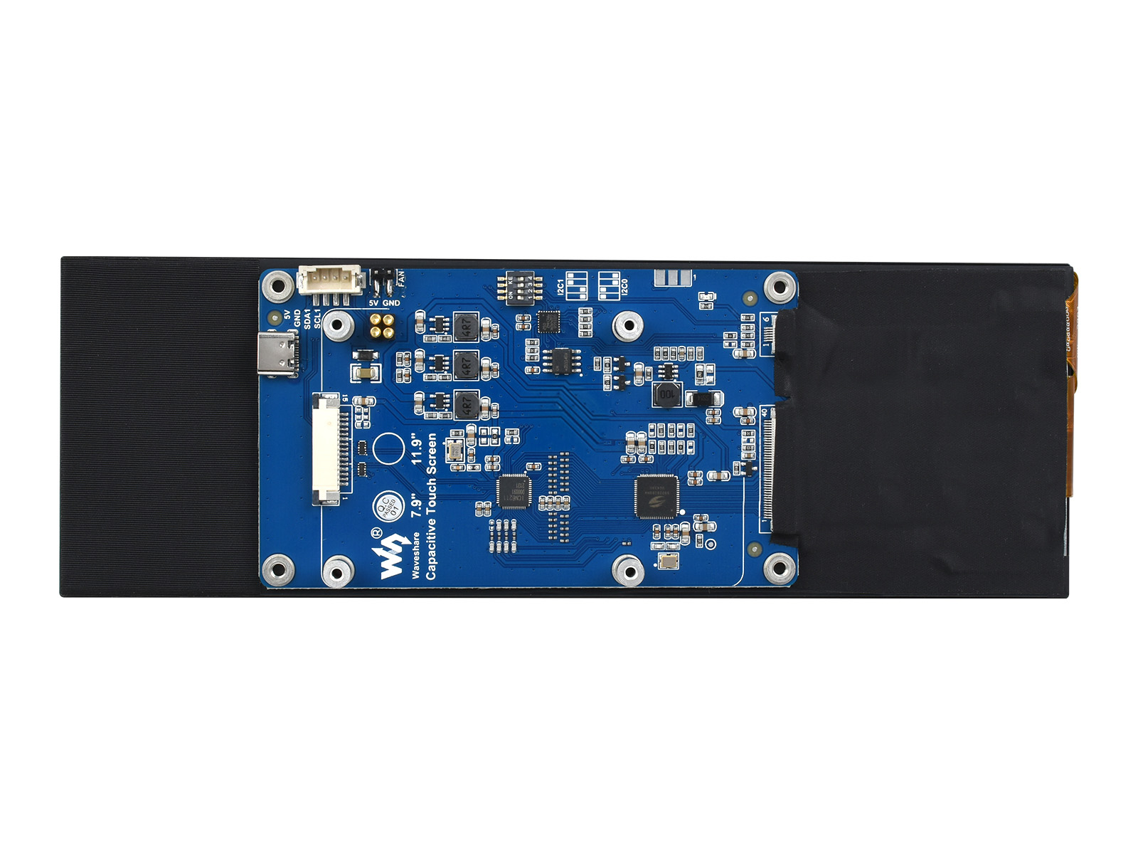 7,9-Zoll kapazitiver Touchscreen für Raspberry Pi, 400×1280, IPS, DSI-Schnittstelle