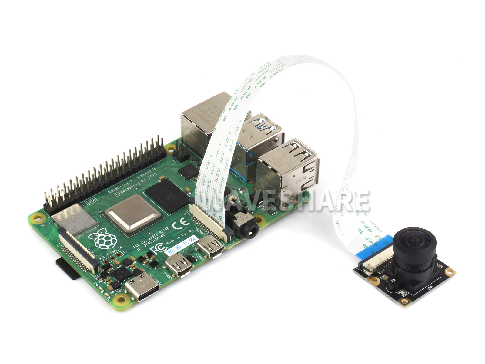 IMX219-160 8MP IR-CUT Kamera, 162° Sichtfeld, IR-CUT Infrarot, geeignet für Jetson Nano / Compute Module