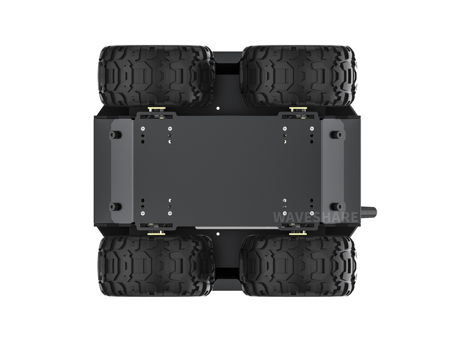 WAVE ROVER Flexibles und erweiterbares 4WD Mobile Robot Chassis, Vollmetallgehäuse, Unterstützung mehrerer Hosts, mit eingebautem ESP32-Modul