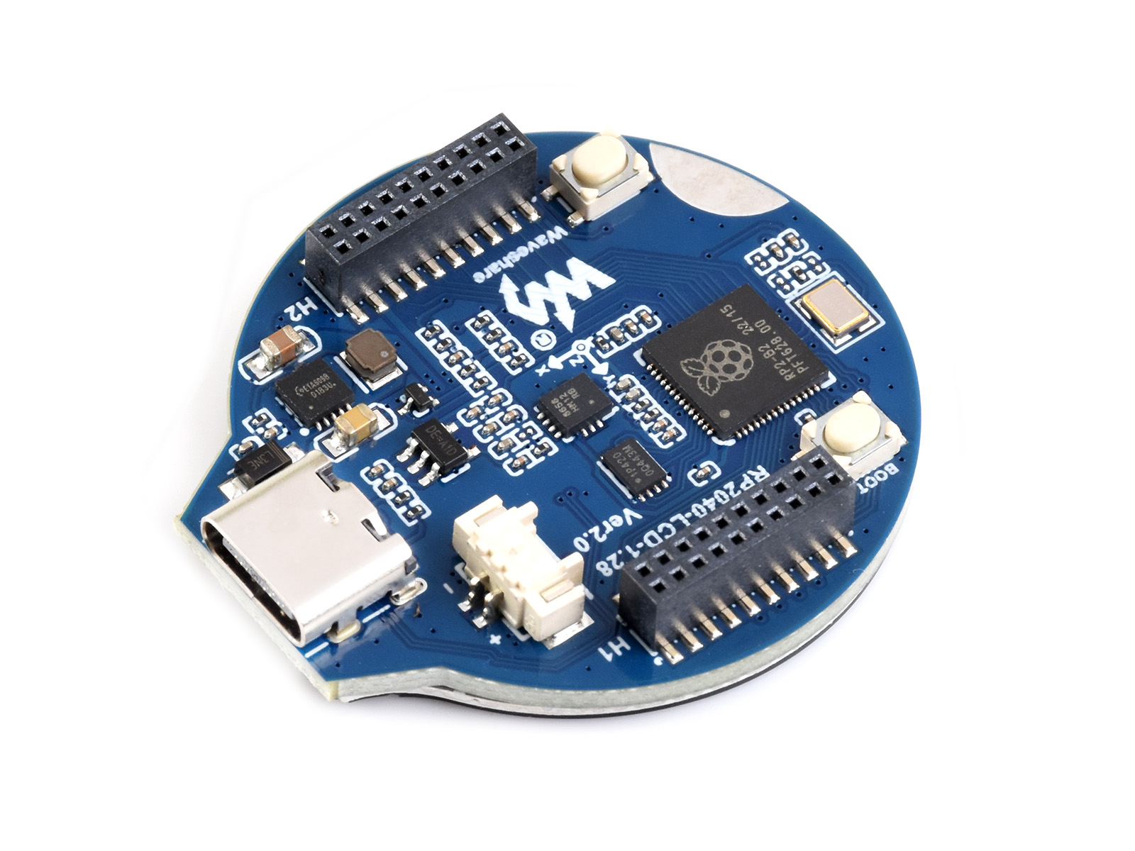 RP2040 MCU-Board, mit 1,28-Zoll-Rund-LCD, Beschleunigungssensor und Gyroskop-Sensor